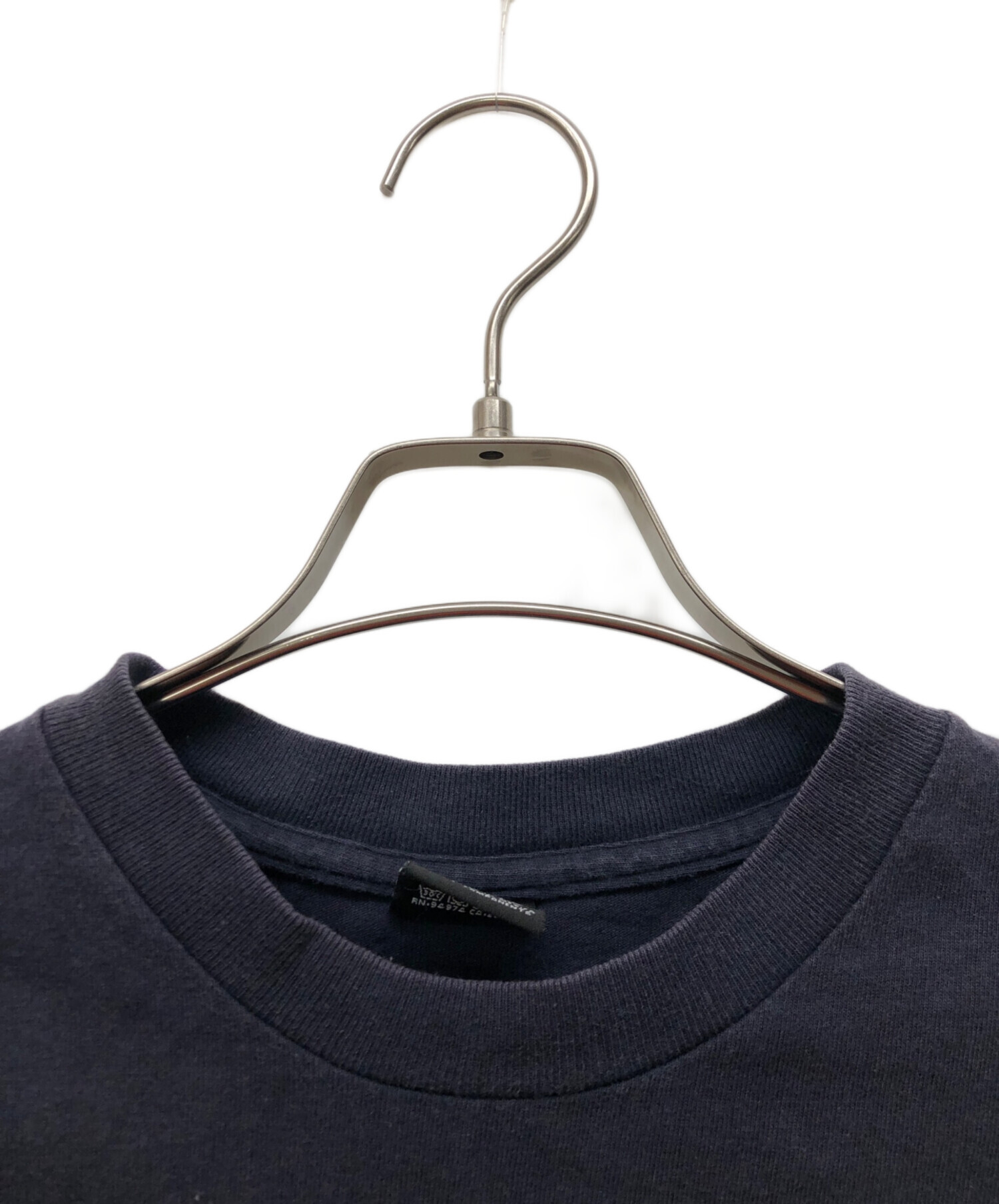 Stussy ロンT Mサイズ ネイビー バックロゴ 中古・古着通販】stussy (ステューシー) ロゴプリントTシャツ ネイビー