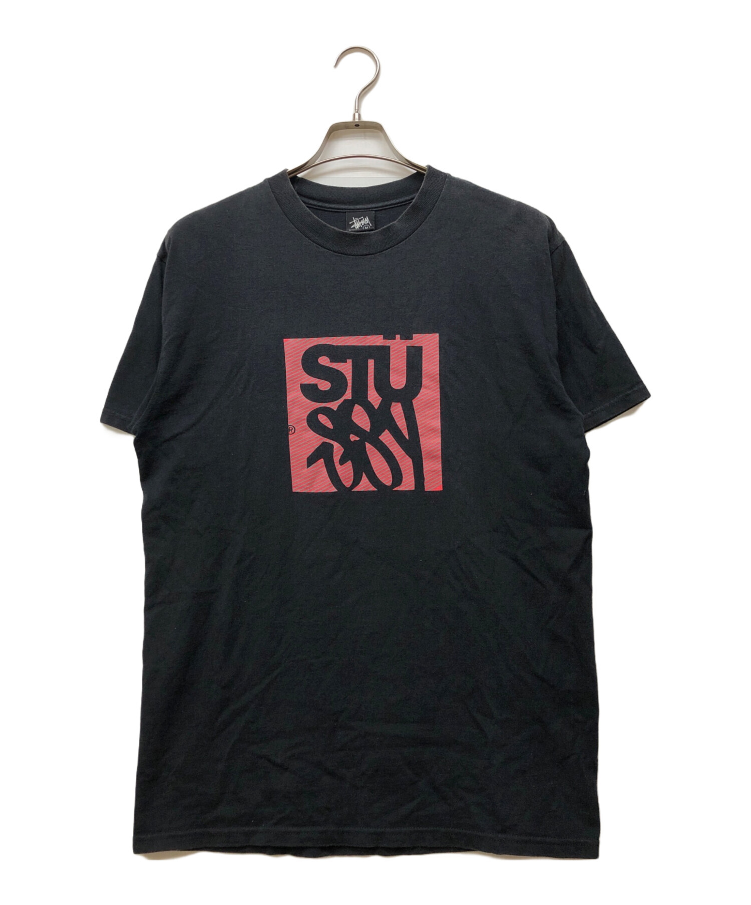 中古・古着通販】stussy (ステューシー) ロゴプリントTシャツ ブラック