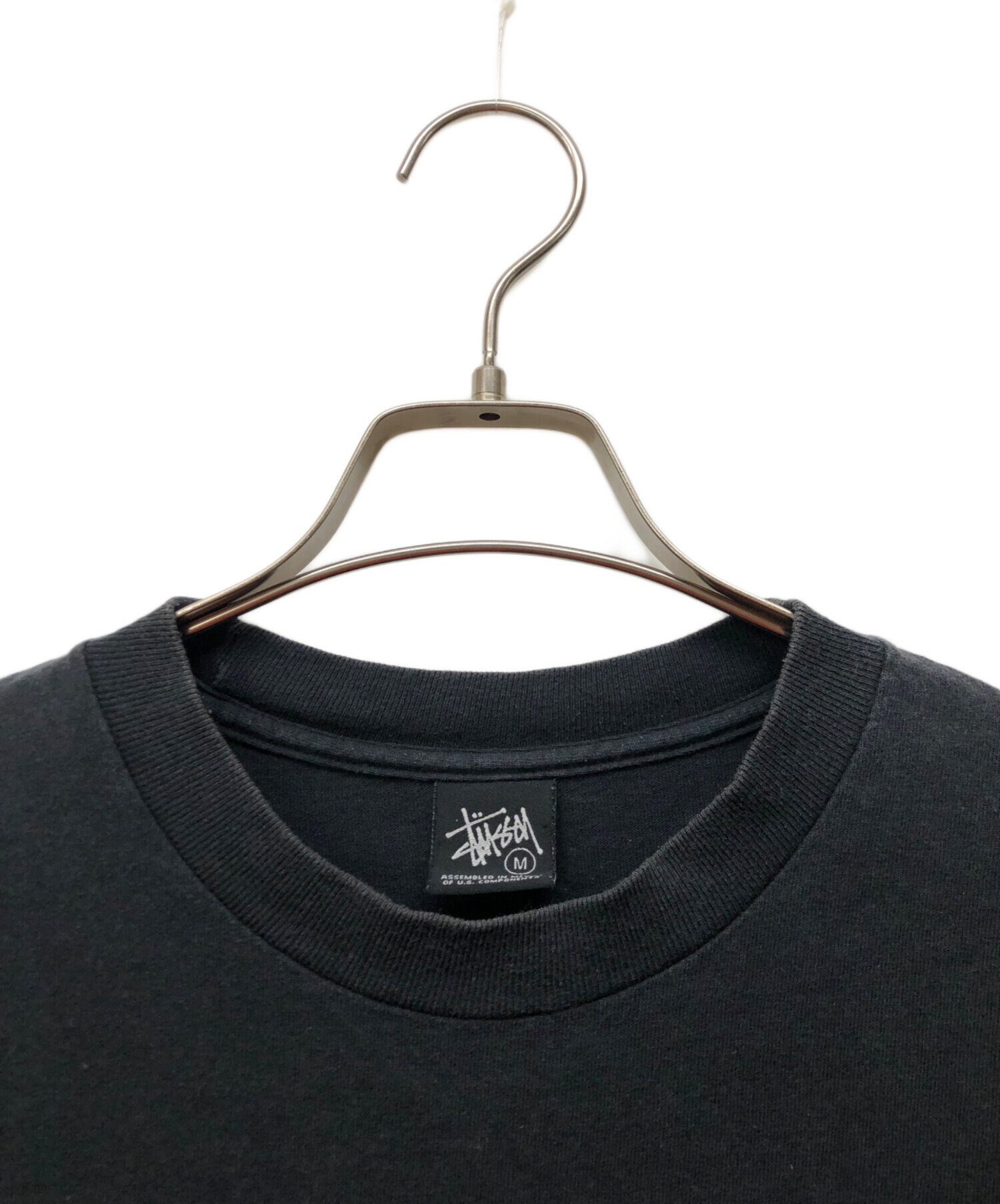 中古・古着通販】stussy (ステューシー) ロゴプリントTシャツ ブラック
