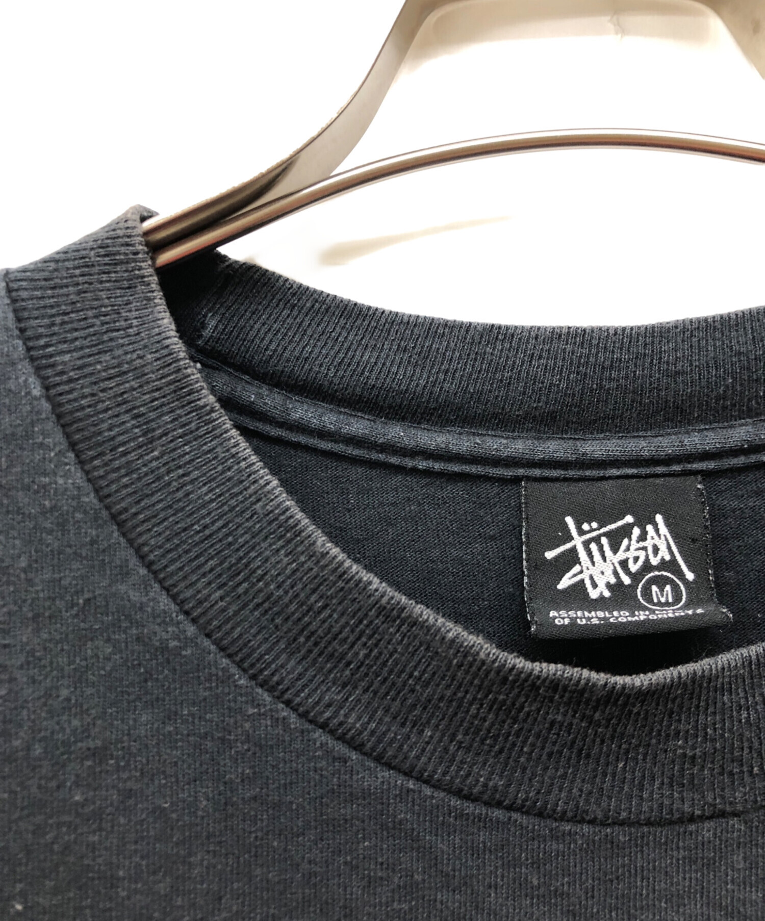 中古・古着通販】stussy (ステューシー) ロゴプリントTシャツ ブラック