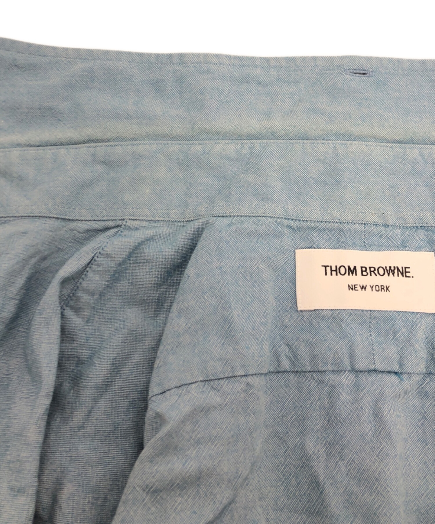 中古・古着通販】Thom Browne (トムブラウン) 半袖シャツ ブルー