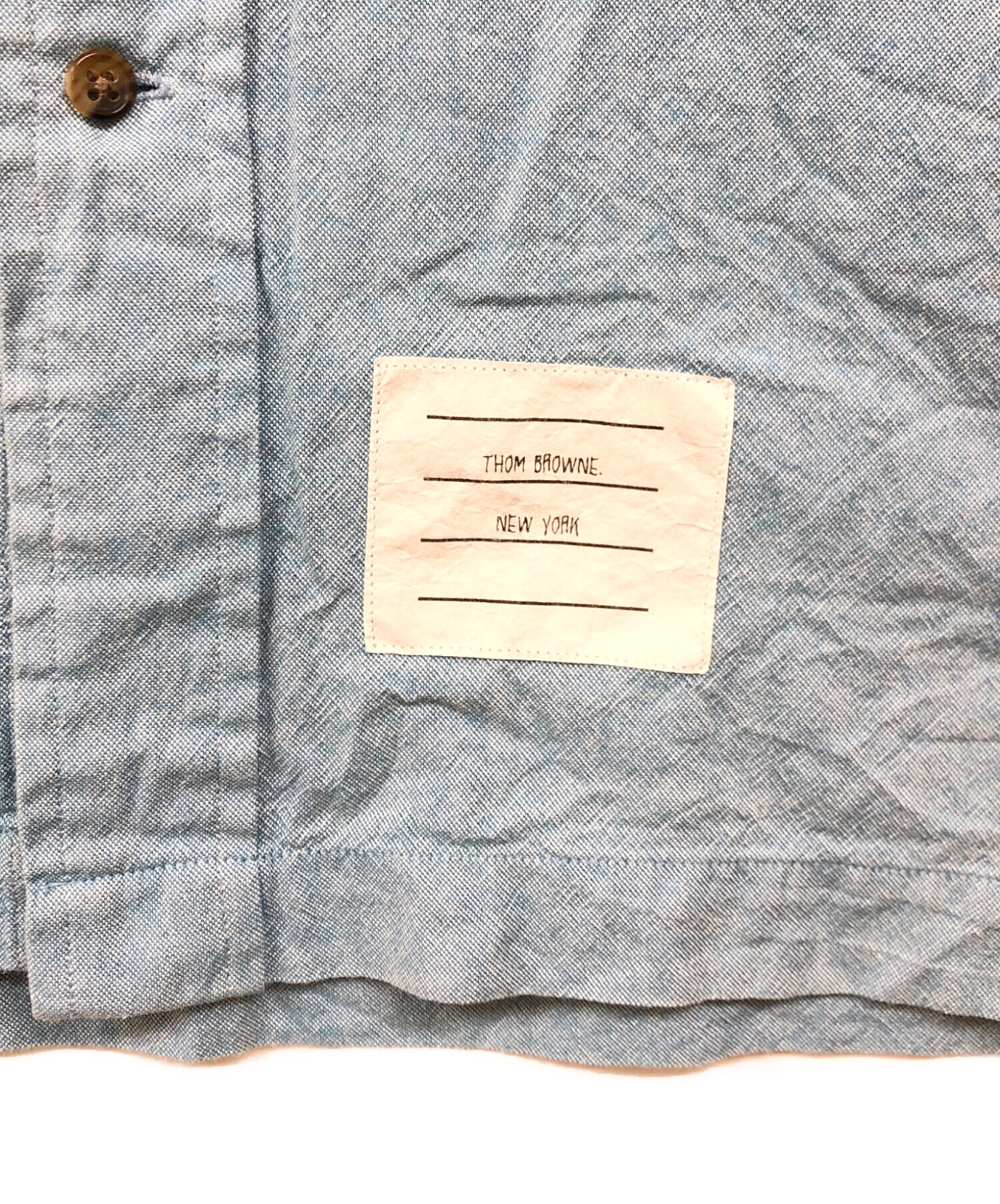 中古・古着通販】Thom Browne (トムブラウン) 半袖シャツ ブルー