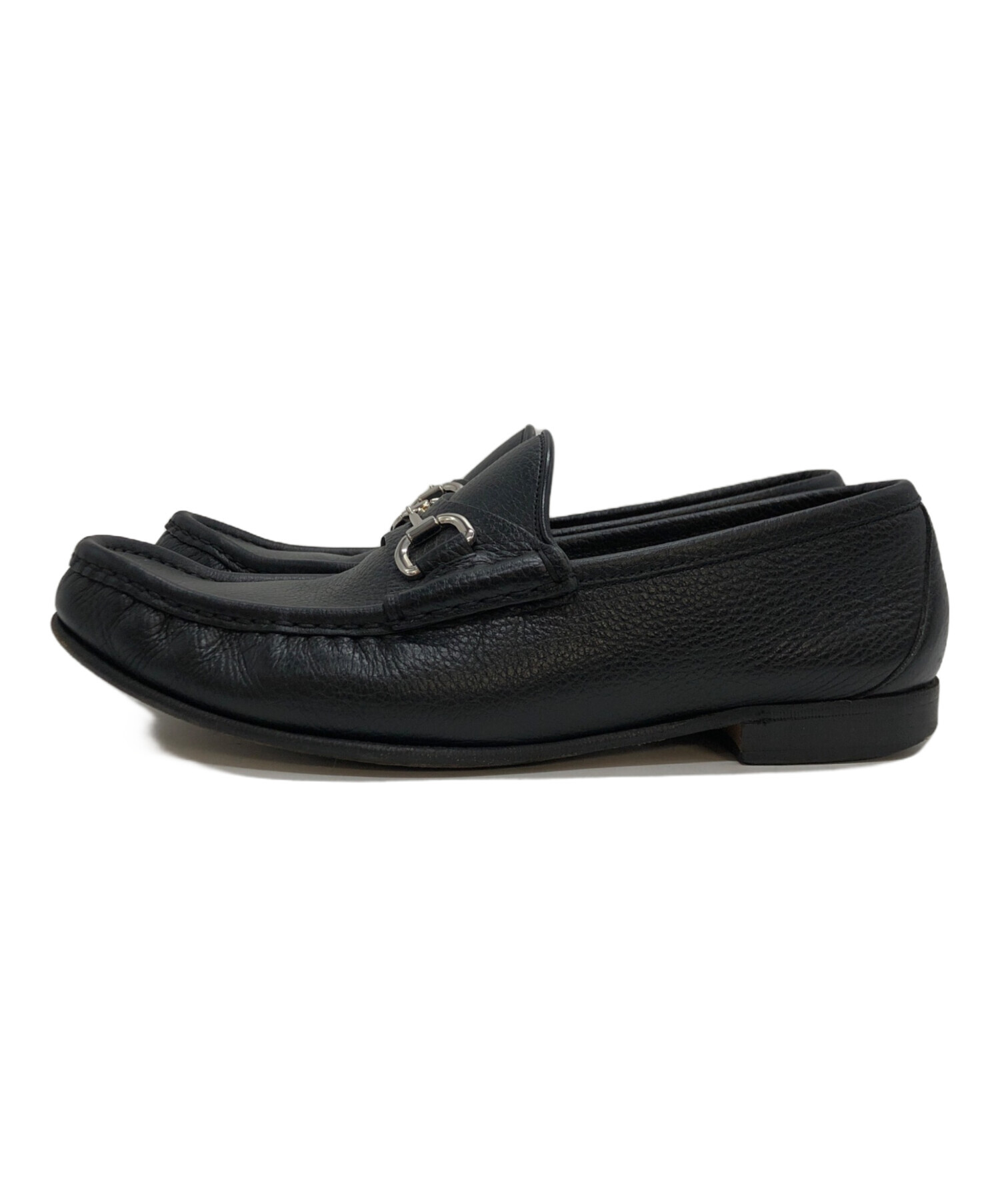 中古・古着通販】GUCCI (グッチ) ビットローファー ブラック サイズ:7