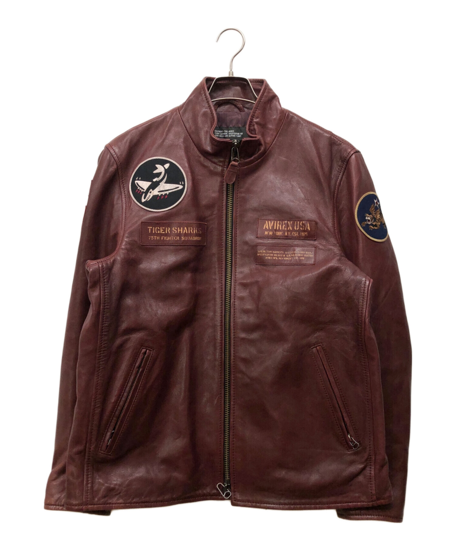 中古・古着通販】AVIREX (アヴィレックス) AGED WAPPEN STAND ZIP