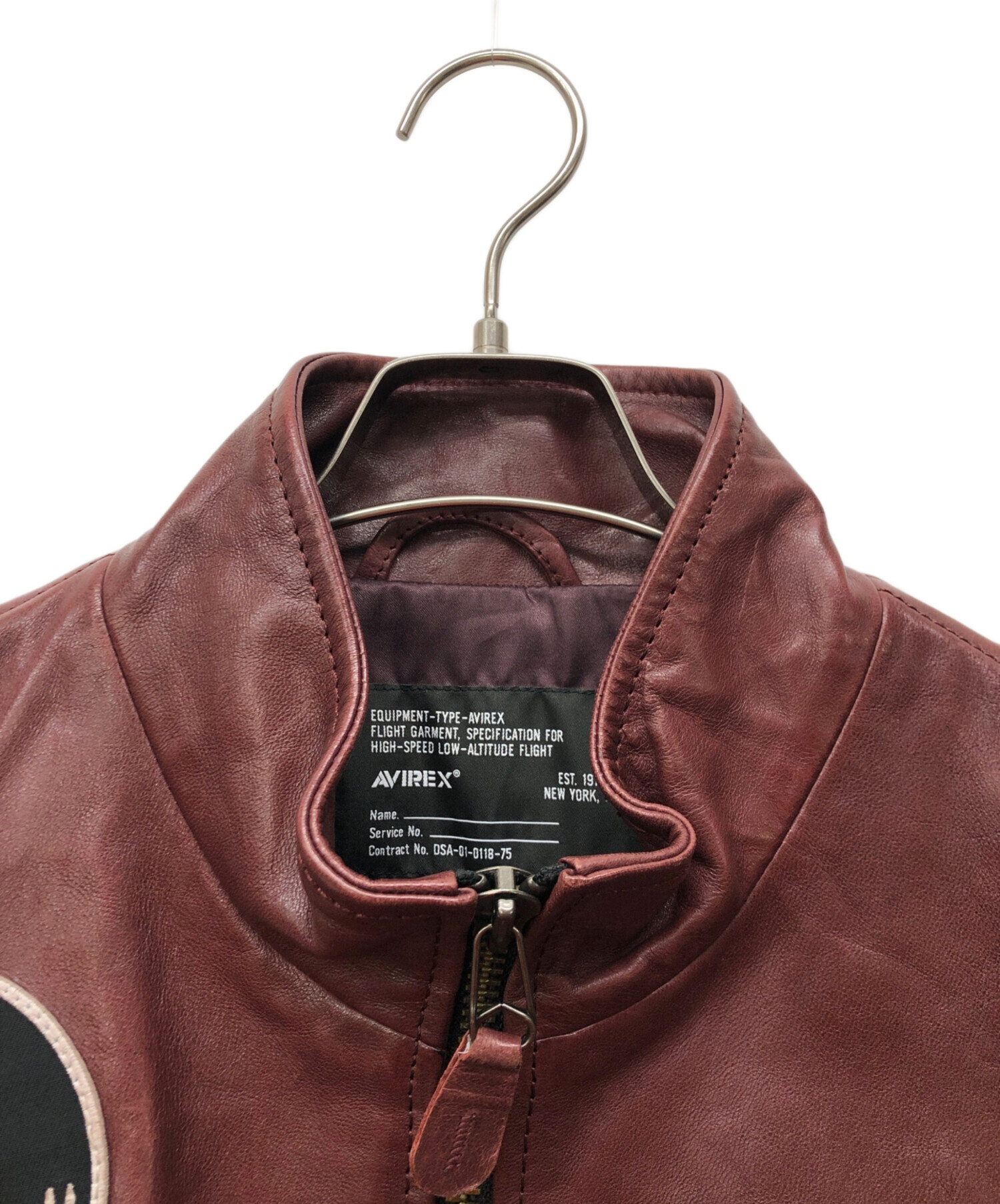 中古・古着通販】AVIREX (アヴィレックス) AGED WAPPEN STAND ZIP