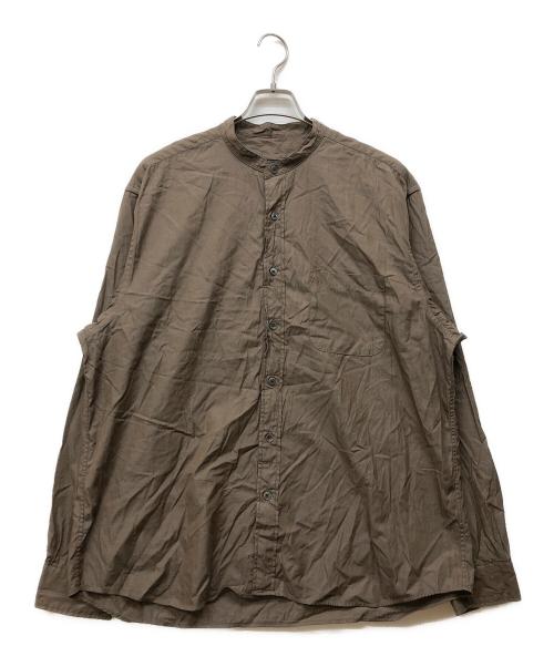 中古・古着通販】SOPHNET. (ソフネット) BAND COLLAR SHIRT ブラウン