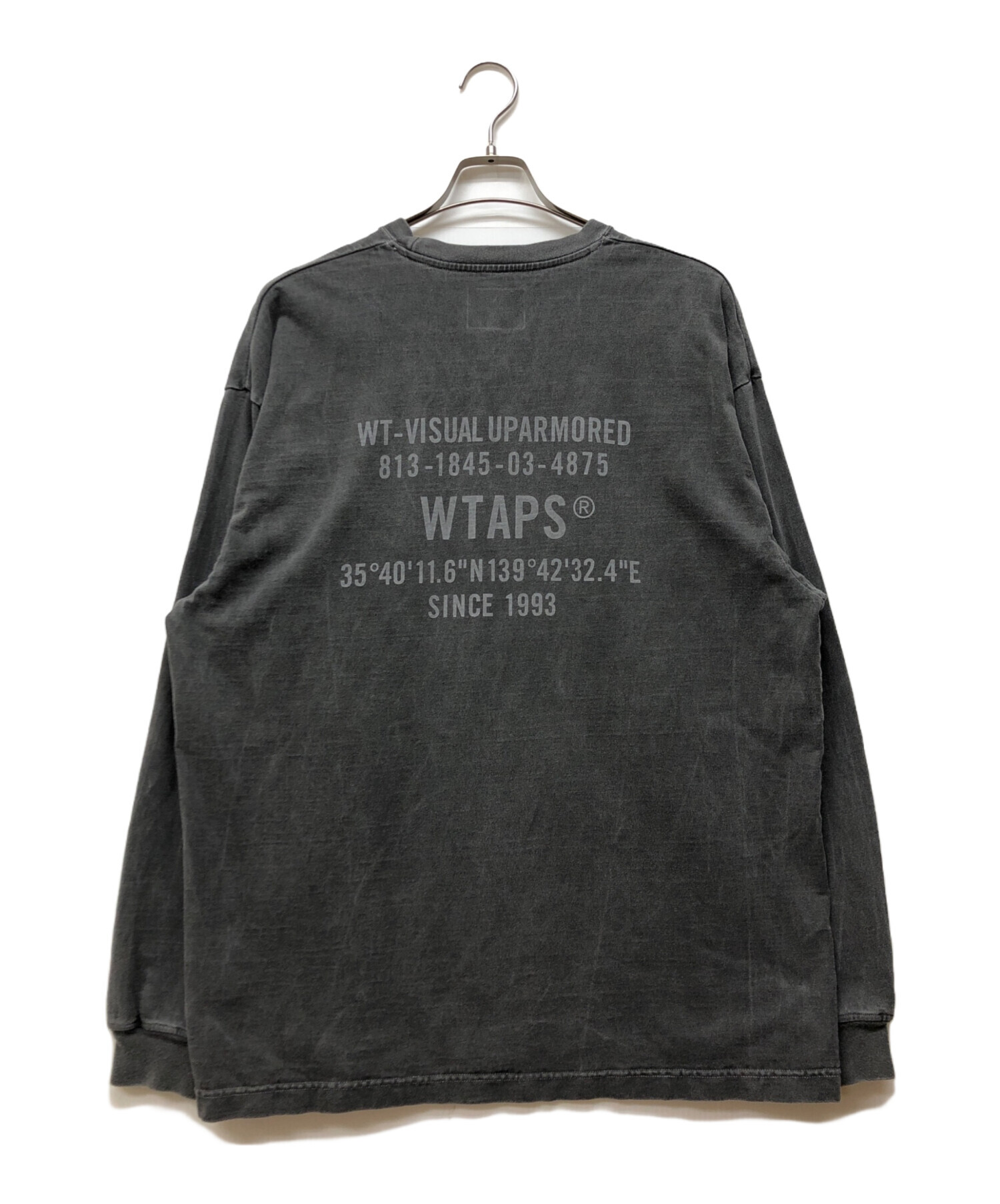 WTAPS ダブルタップス カジュアルシャツ L グレー 【古着】【中古】【送料無料】 中古・古着通販】WTAPS (ダブルタップス) 24AWSpec LS Cottonプリント