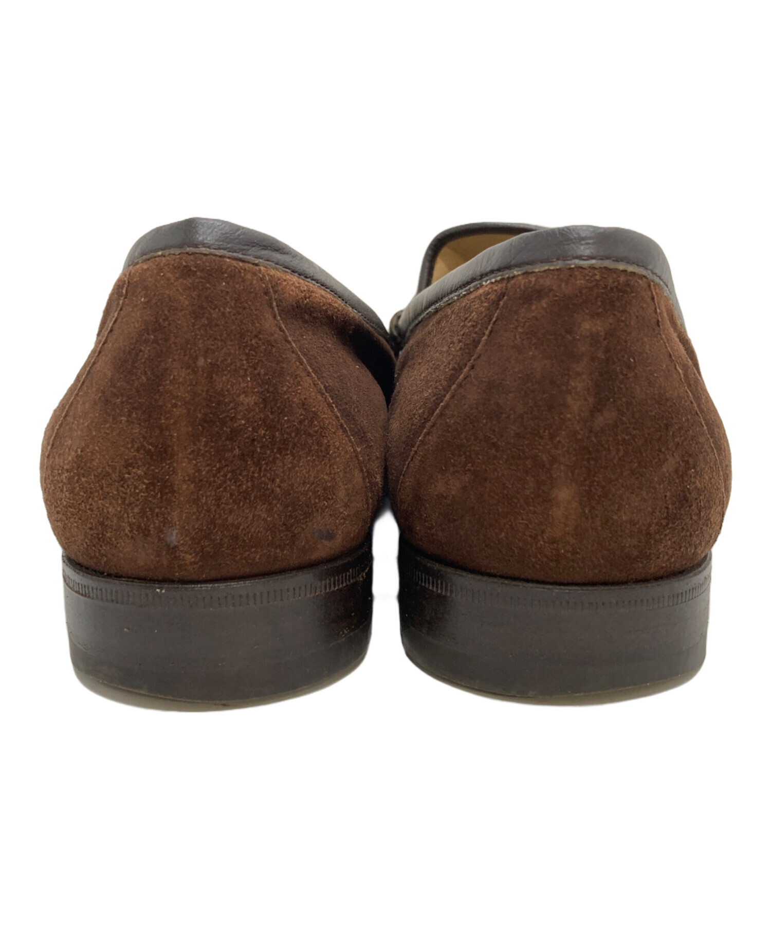 中古・古着通販】GUCCI (グッチ) ホースビットスエードローファー
