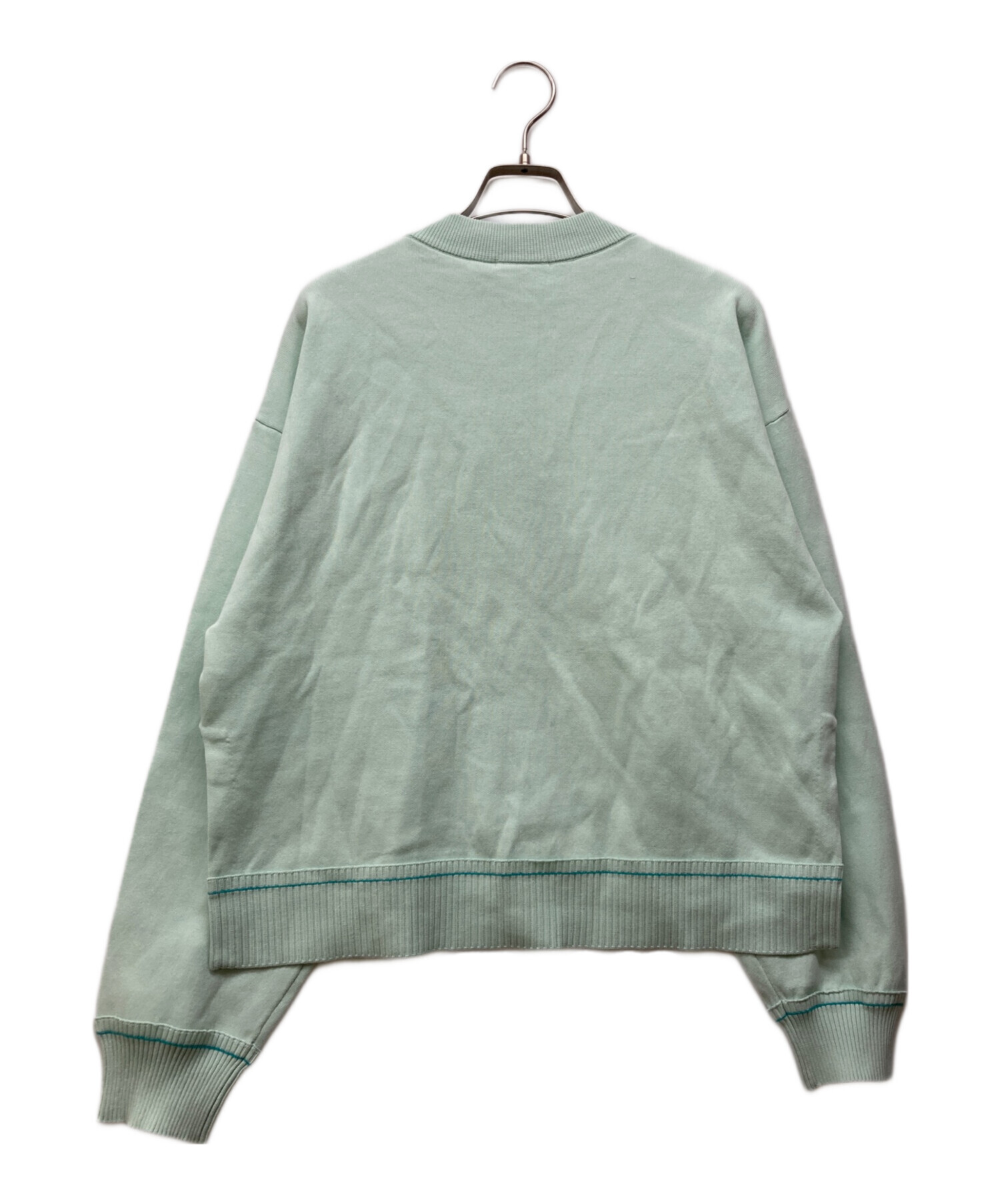中古・古着通販】nagonstans (ナゴンスタンス) slit cardigan ブルー