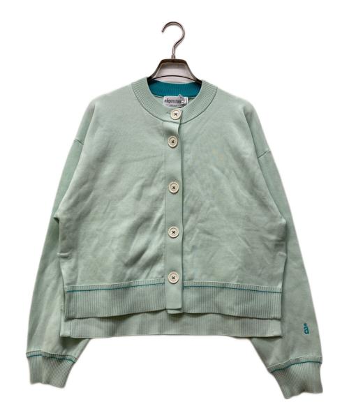 中古・古着通販】nagonstans (ナゴンスタンス) slit cardigan ブルー