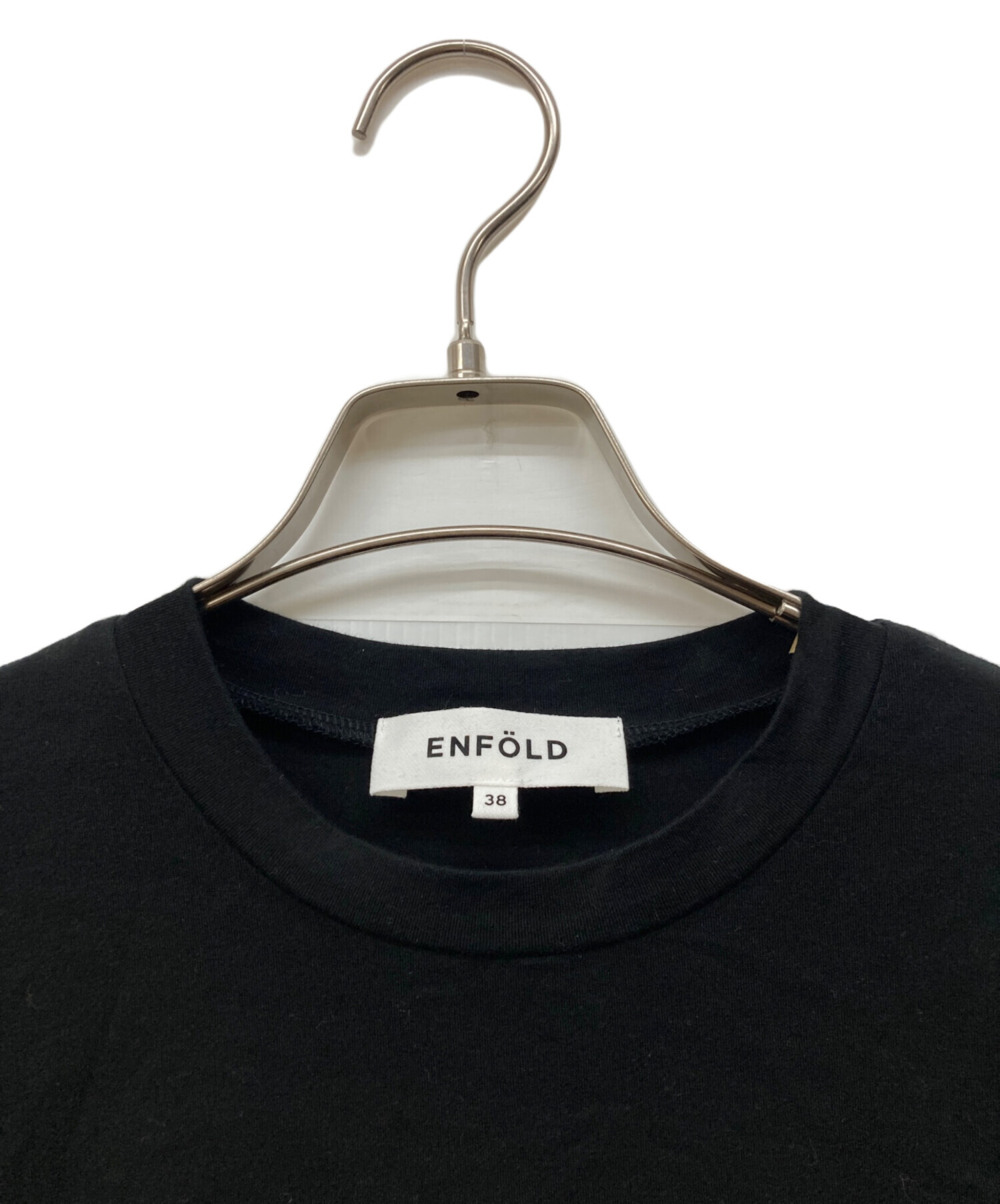 中古・古着通販】ENFOLD (エンフォルド) PRINT T-SHIRT ブラック