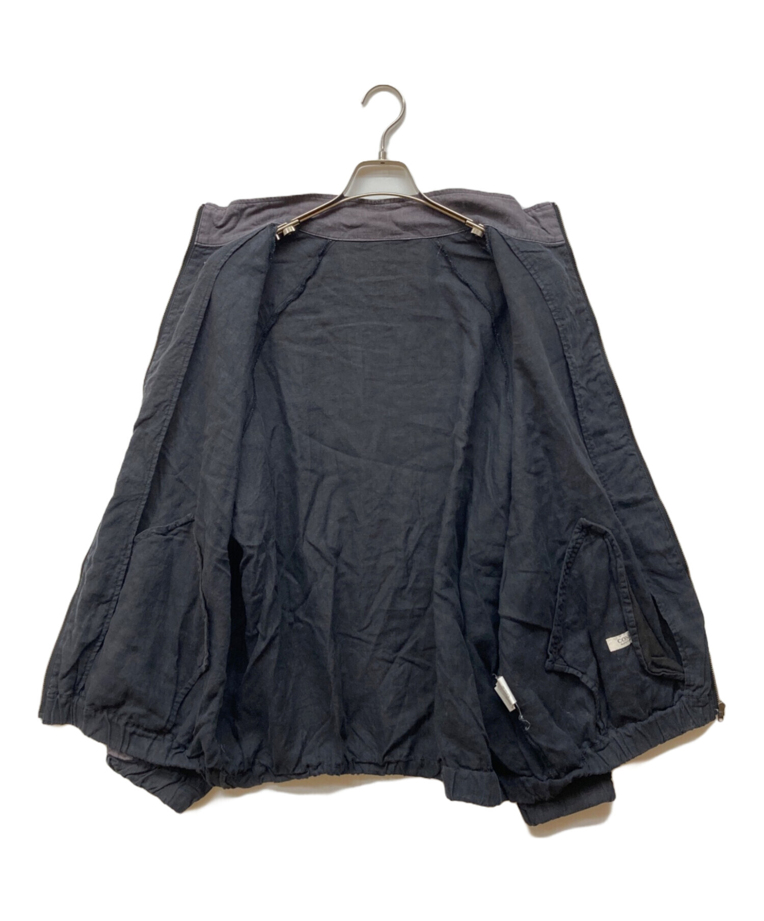 中古・古着通販】CONFECT (コンフェクト) リネンジップトップ グレー