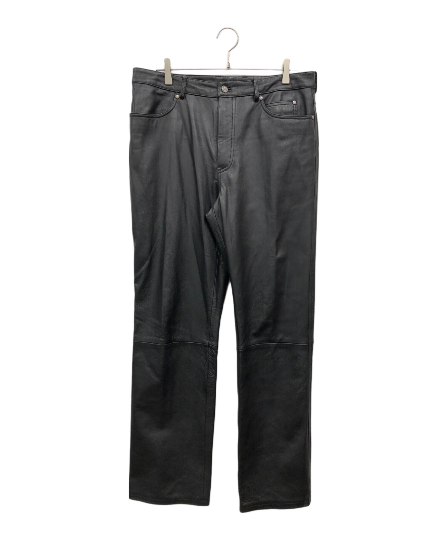Harley-Davidson レザーパンツ ブラック サイズ30 中古・古着通販】HARLEY-DAVIDSON (ハーレーダビッドソン) レザー