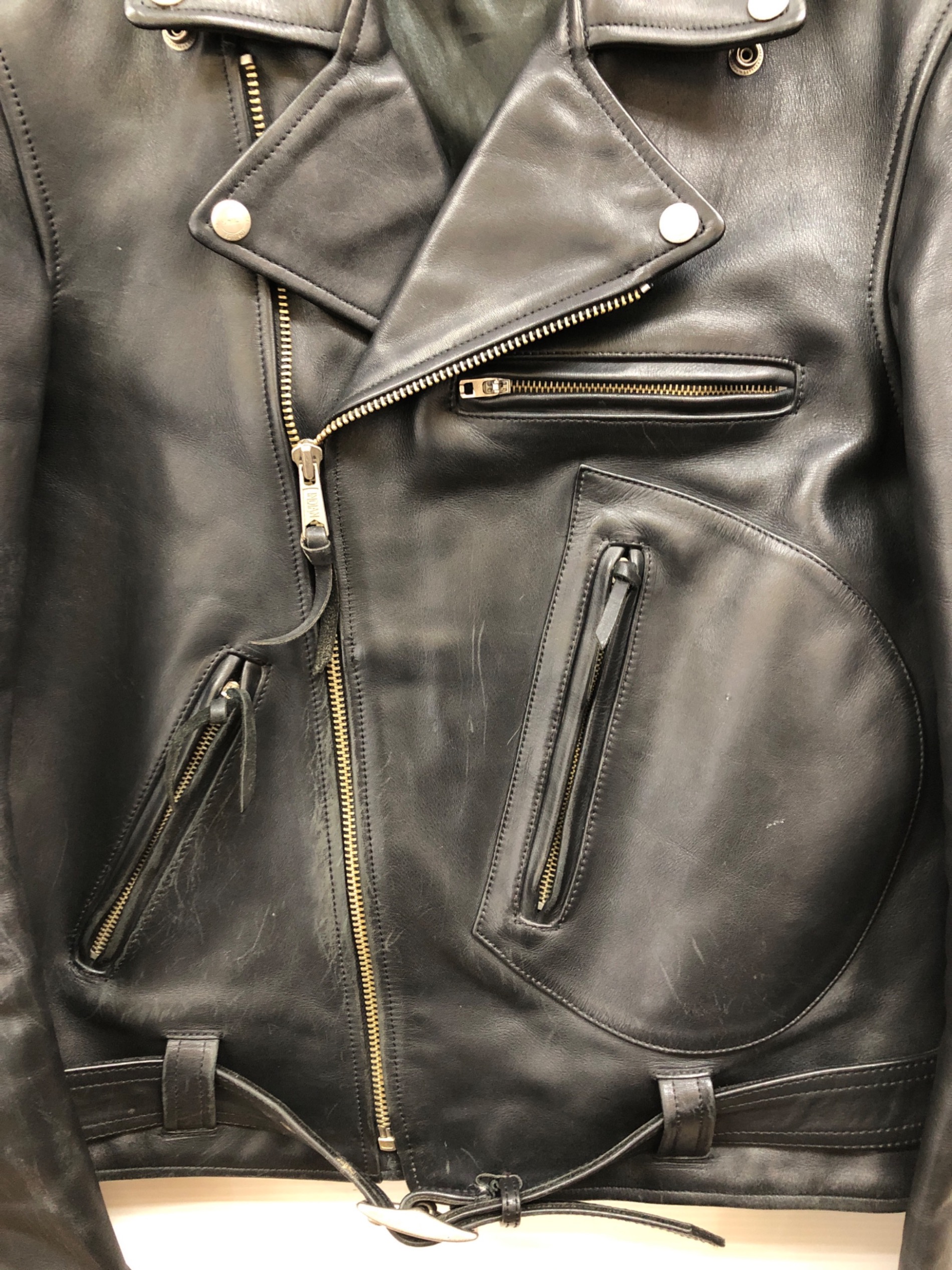 Indian Motorcycle レザージャケット ダブルライダース 中古・古着通販】INDIAN MOTORCYCLE (インディアンモーターサイクル