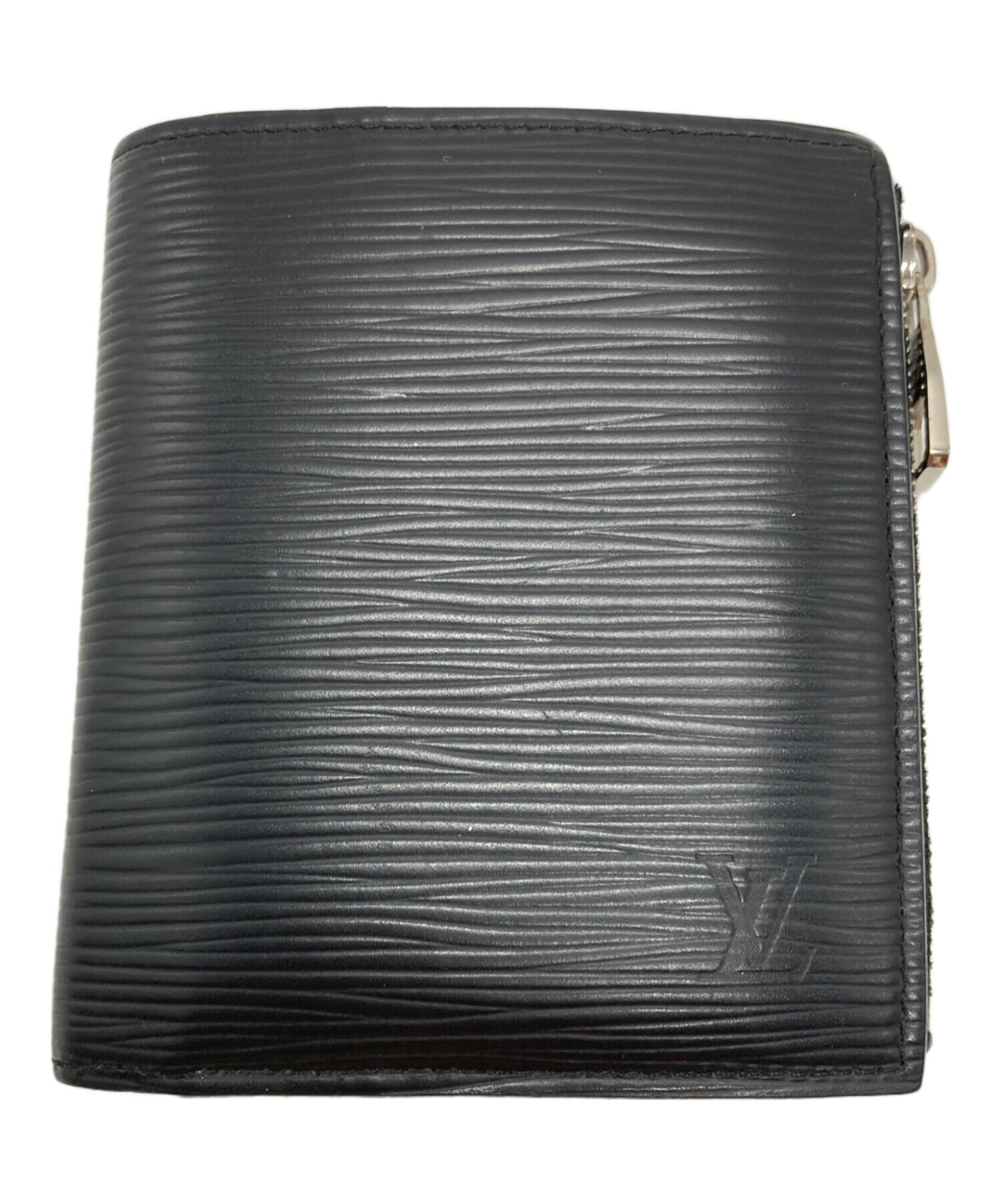 【格安】 LOUIS VUITTON エピ 二つ折り財布 ブラック 中古・古着通販】LOUIS VUITTON (ルイ ヴィトン) 2つ折り財布 ブラック
