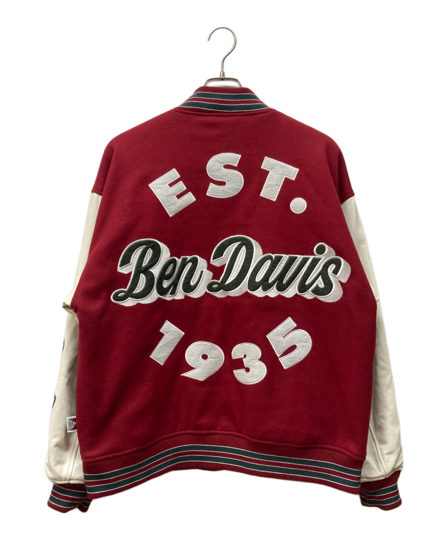 BEN DAVIS/ベンデイビス BD STADIUM JACKET 中古・古着通販】BEN DAVIS (ベンデイビス) BD STADIUM JACKET レッド