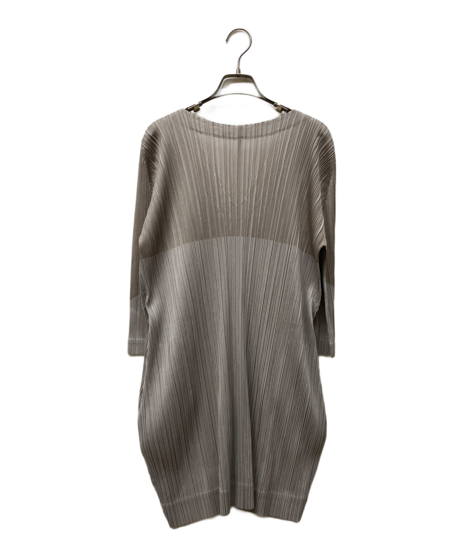 PLEATS PLEASE プリーツプリーズ ミスト　トップス　サイズ3 グレー 中古・古着通販】PLEATS PLEASE (プリーツプリーズ) ワンピース グレー