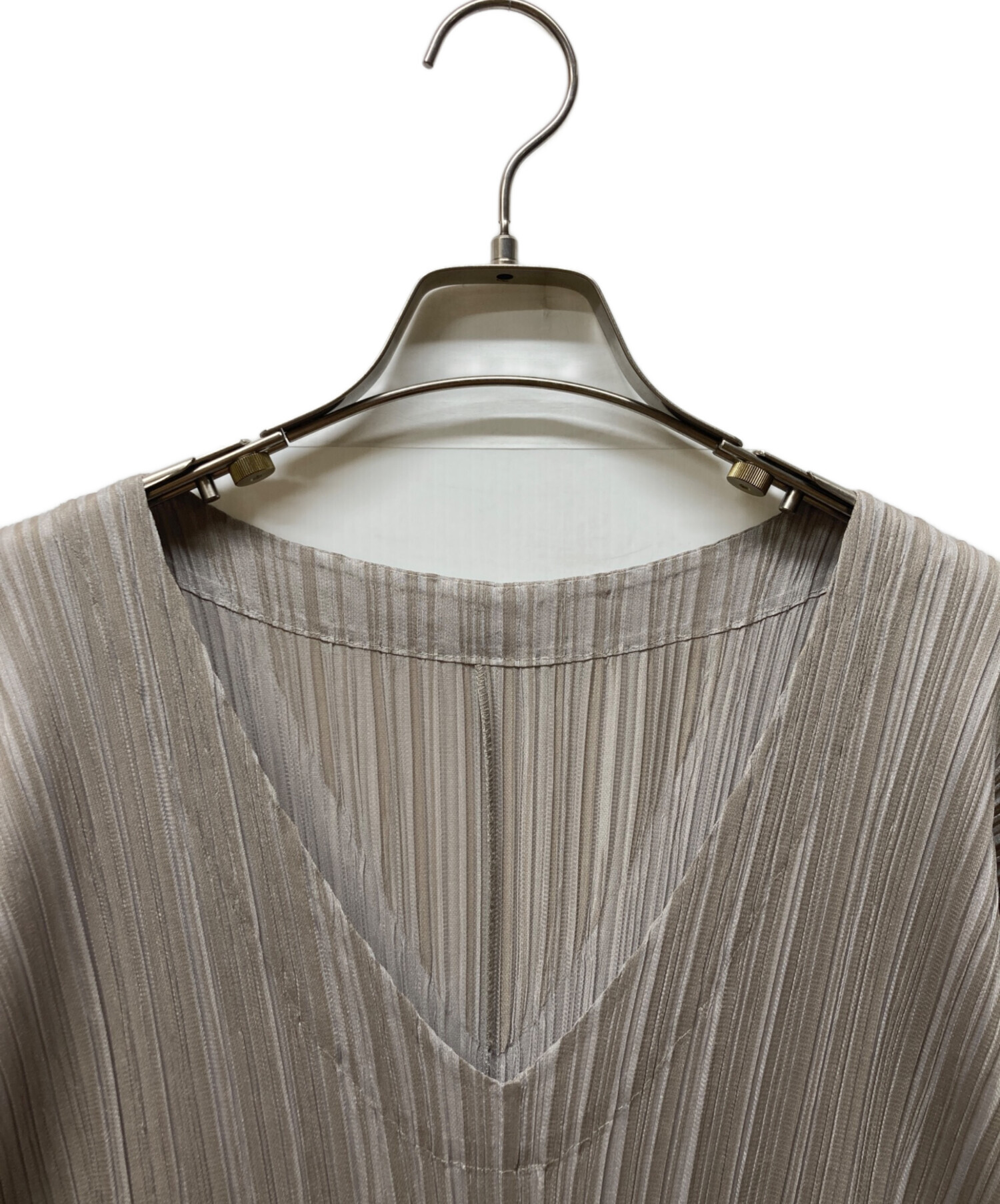 中古・古着通販】PLEATS PLEASE (プリーツプリーズ) ワンピース グレー