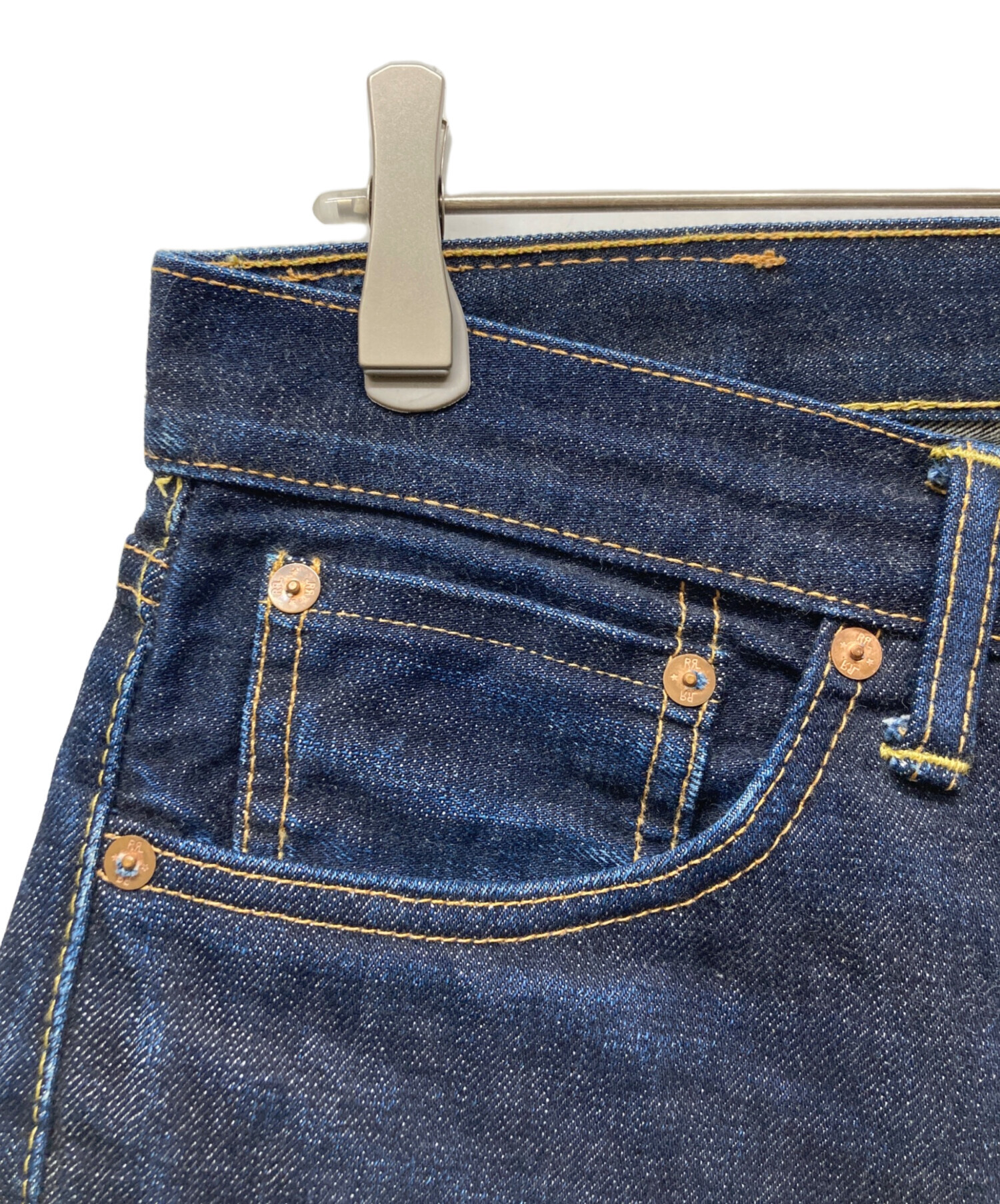 RRL ダブルアールエル 濃紺 ストレートデニム パンツ 中古・古着通販】RRL (ダブルアールエル) ストレートデニムパンツ