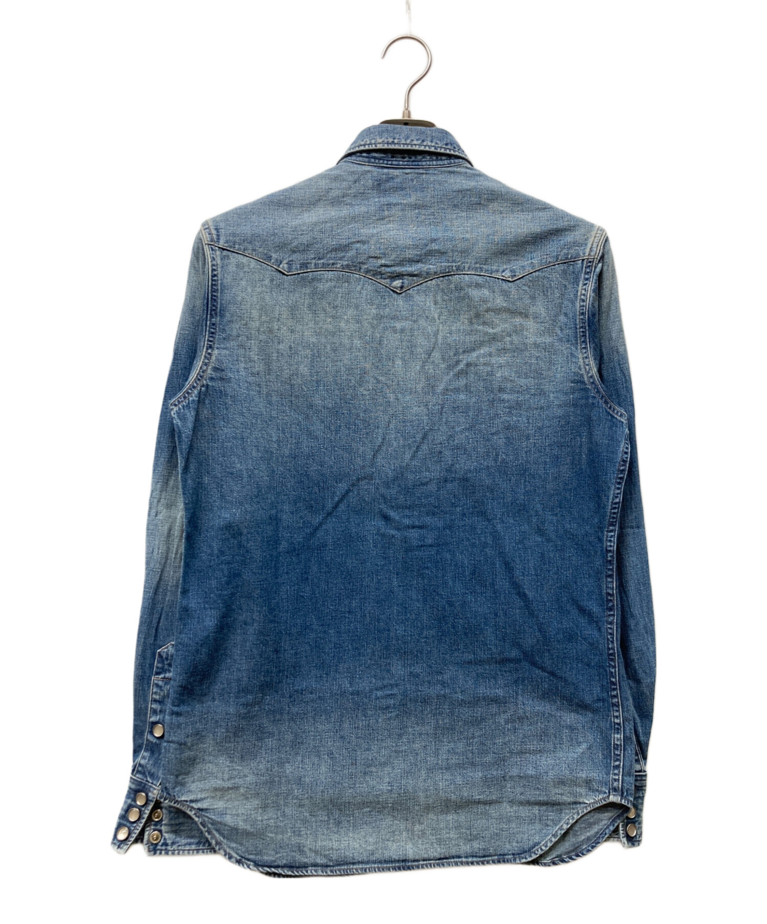 中古・古着通販】RRL (ダブルアールエル) ウエスタンデニムシャツ