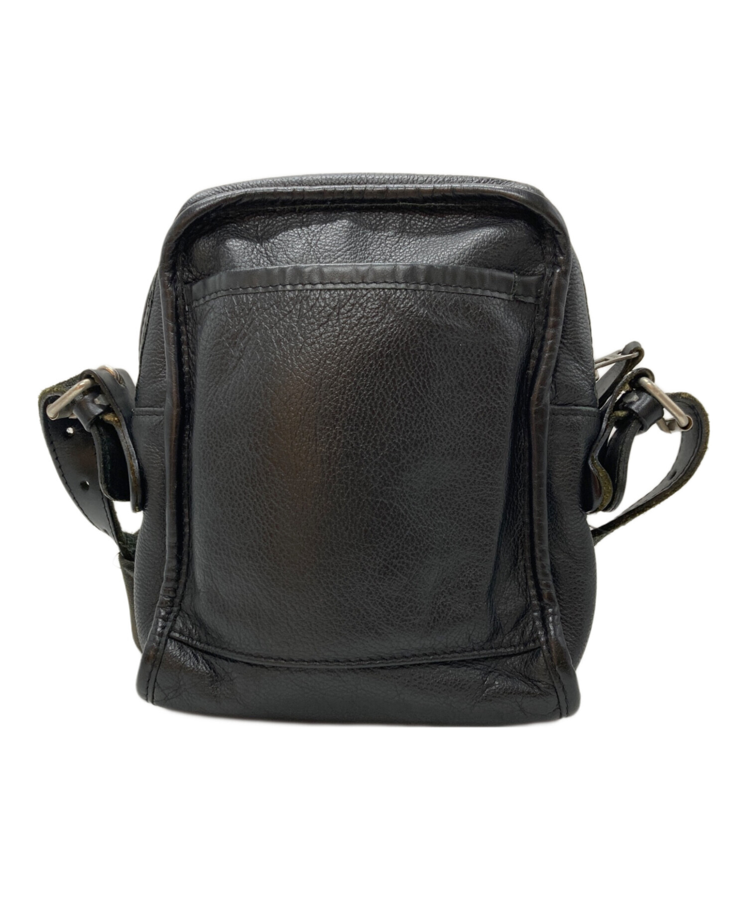 美品☆BILL AMBERG ビルアンバーグ ショルダーバッグ　レザー　ブラック 中古・古着通販】Bill Amberg (ビルアンバーグ) ショルダーバッグ