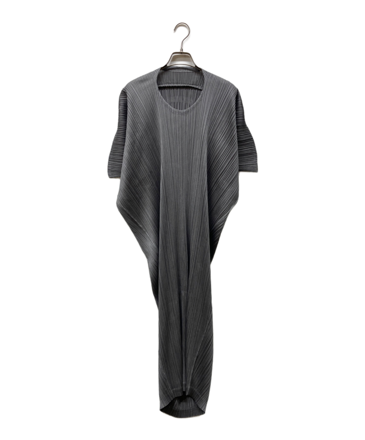 PLEATS PLEASE　グレーノースリーブワンピース　2 PLEATS PLEASE グレーノースリーブワンピース 2 中古・古着通販