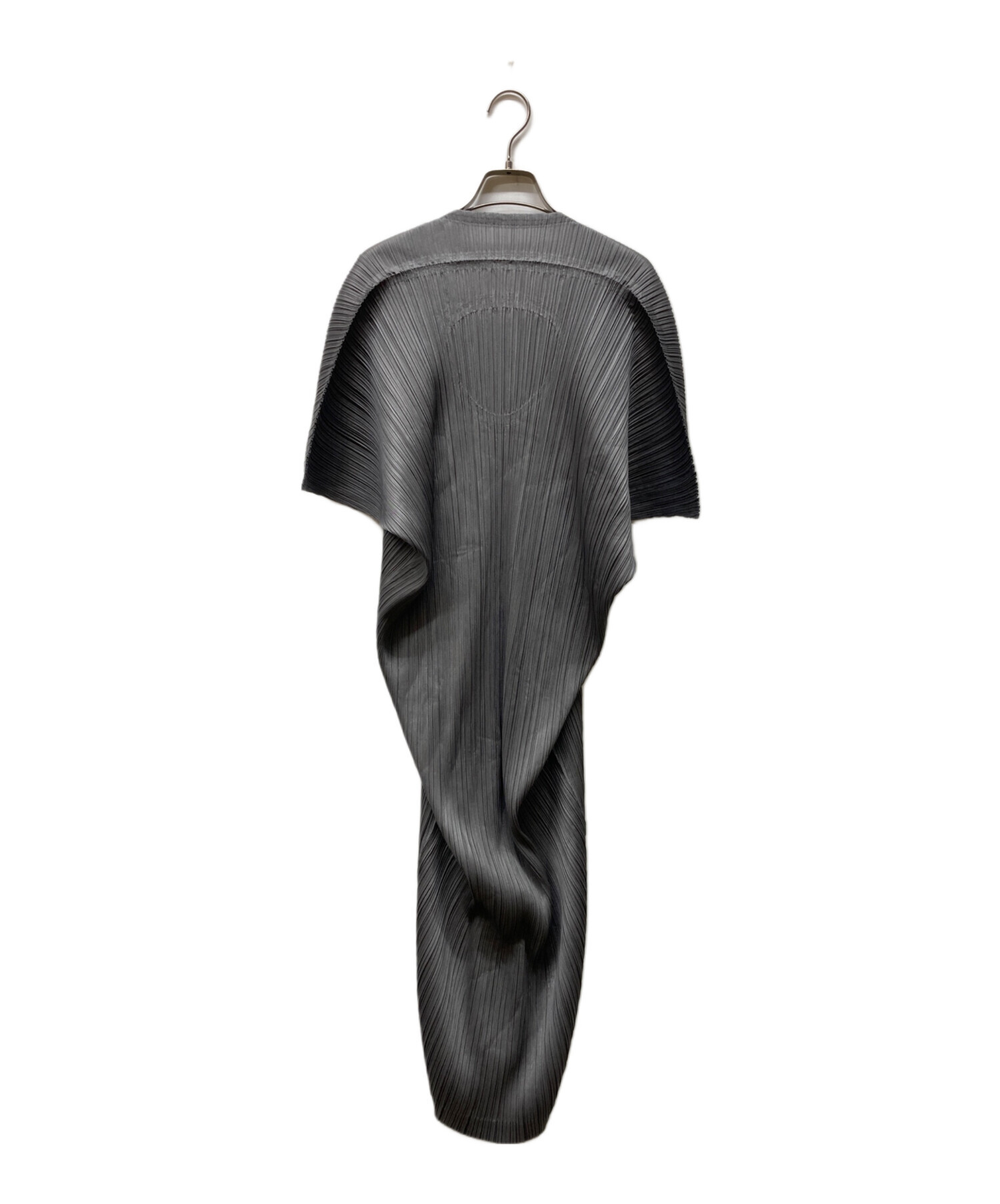 PLEATS PLEASE 黒ノースリーブロングワンピース 3 中古・古着通販
