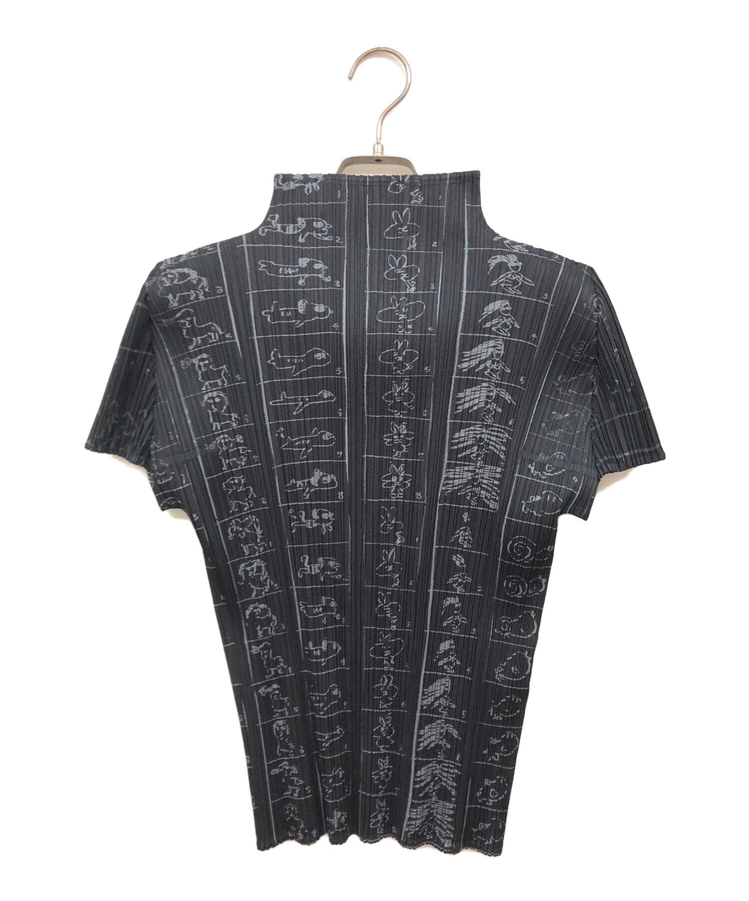 中古・古着通販】PLEATS PLEASE (プリーツプリーズ) 総柄ハイネック
