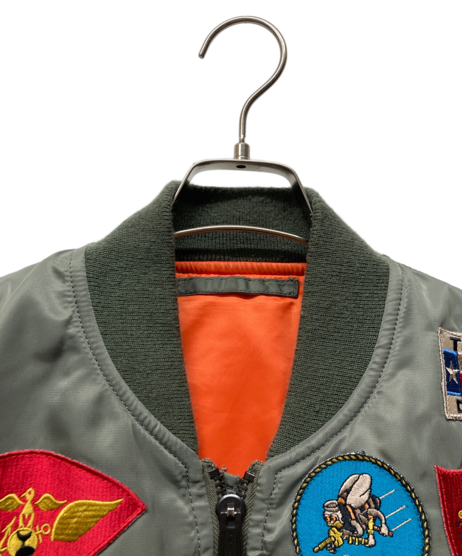 中古・古着通販】AVIREX (アヴィレックス) MA-1 TOP GUN CUSTOM カーキ