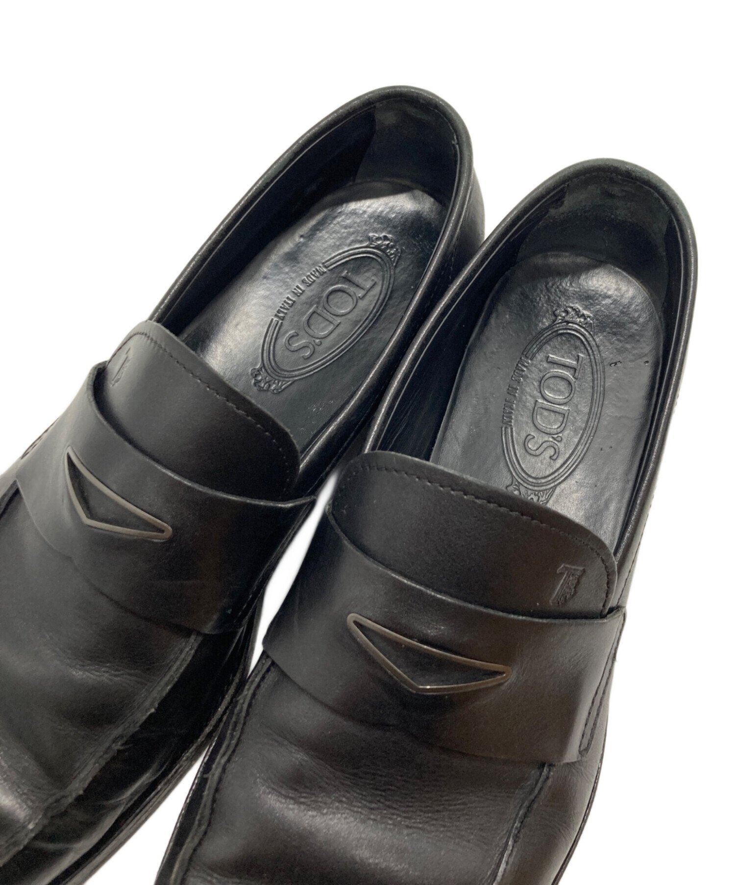 中古・古着通販】TOD'S (トッズ) ローファー ブラック サイズ:7