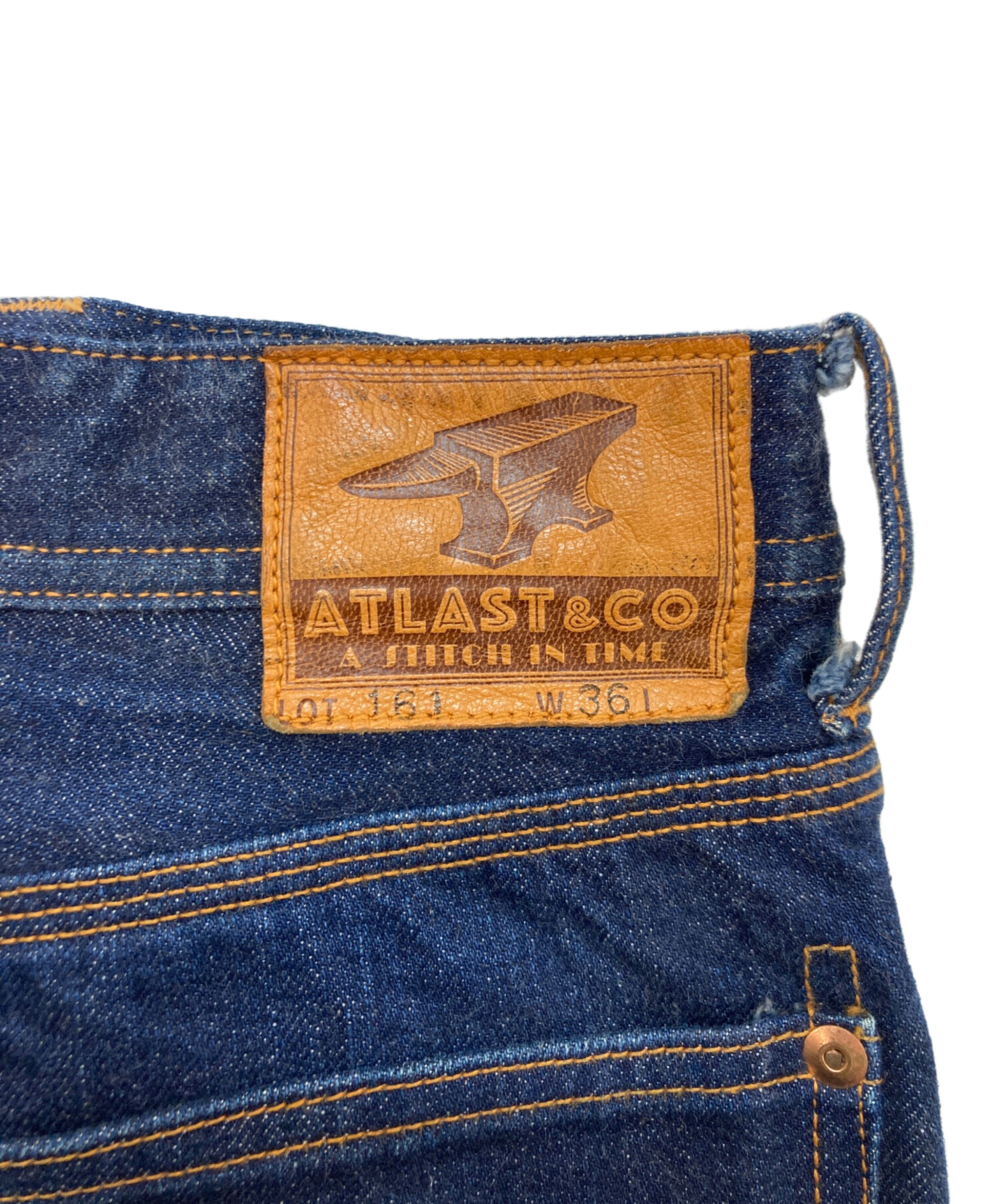 中古・古着通販】ATLAST & CO (アットラスト) デニムパンツ ネイビー