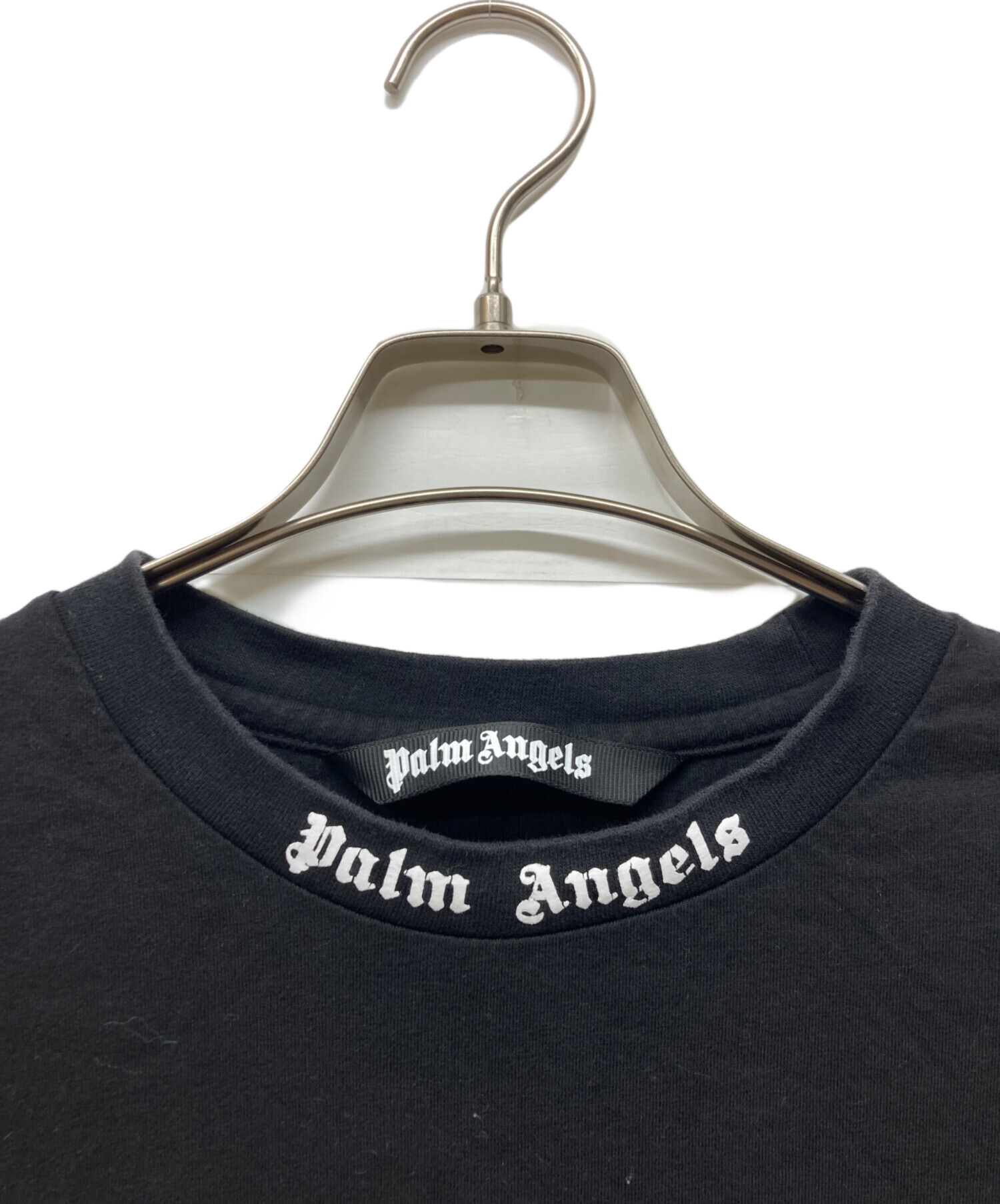 【大人気・美品】 パーム エンジェルス 長袖カットソー バックロゴ ブラック 中古・古着通販】Palm Angels (パーム エンジェルス) バックロゴ