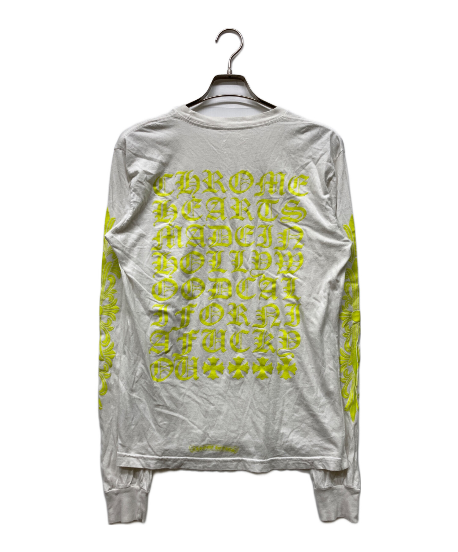 クロムハーツ　Tシャツ　イエロー　Lサイズ 中古・古着通販】CHROME HEARTS (クロムハーツ) ロングスリーブ