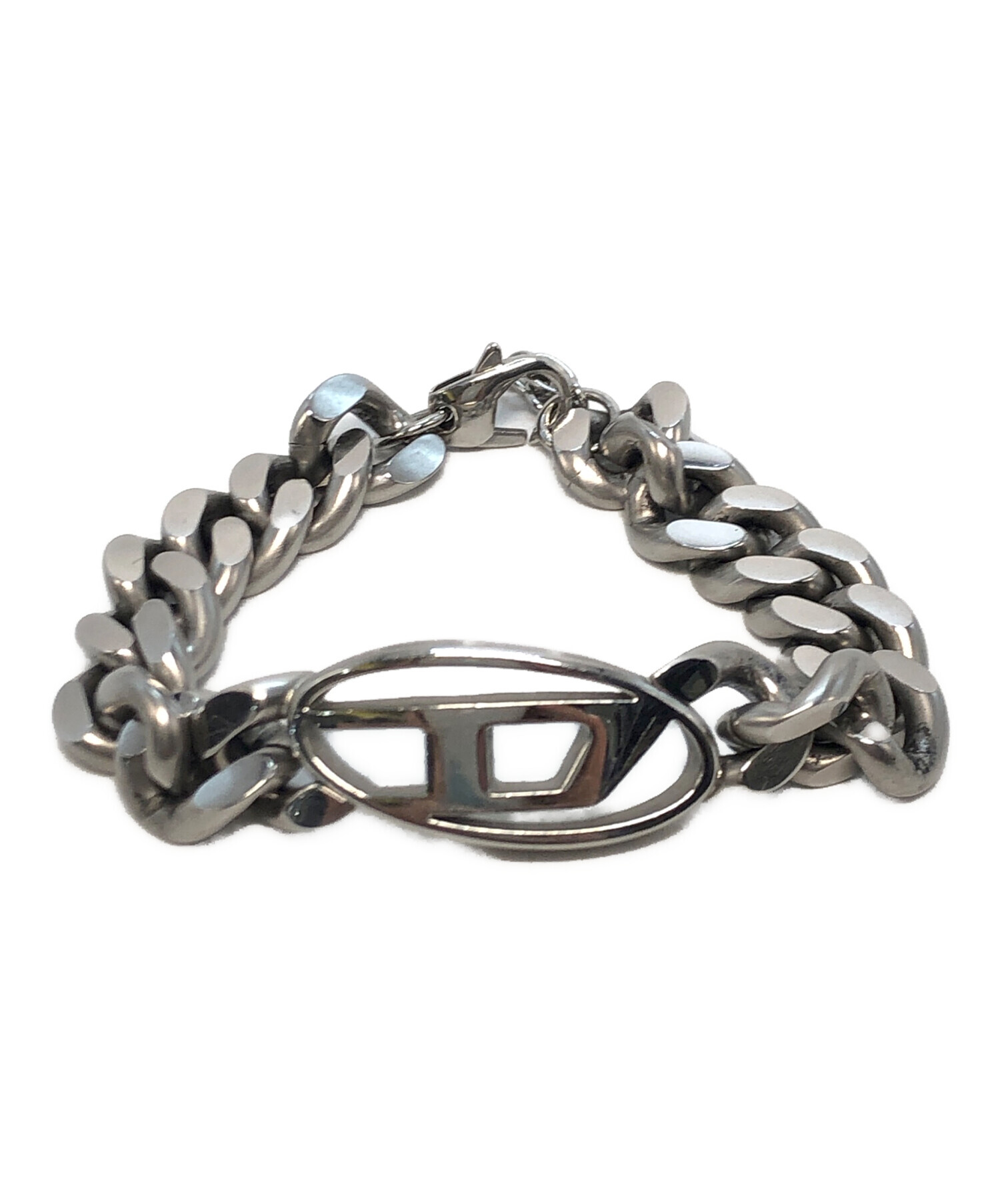 中古・古着通販】DIESEL (ディーゼル) Dロゴブレスレット シルバー