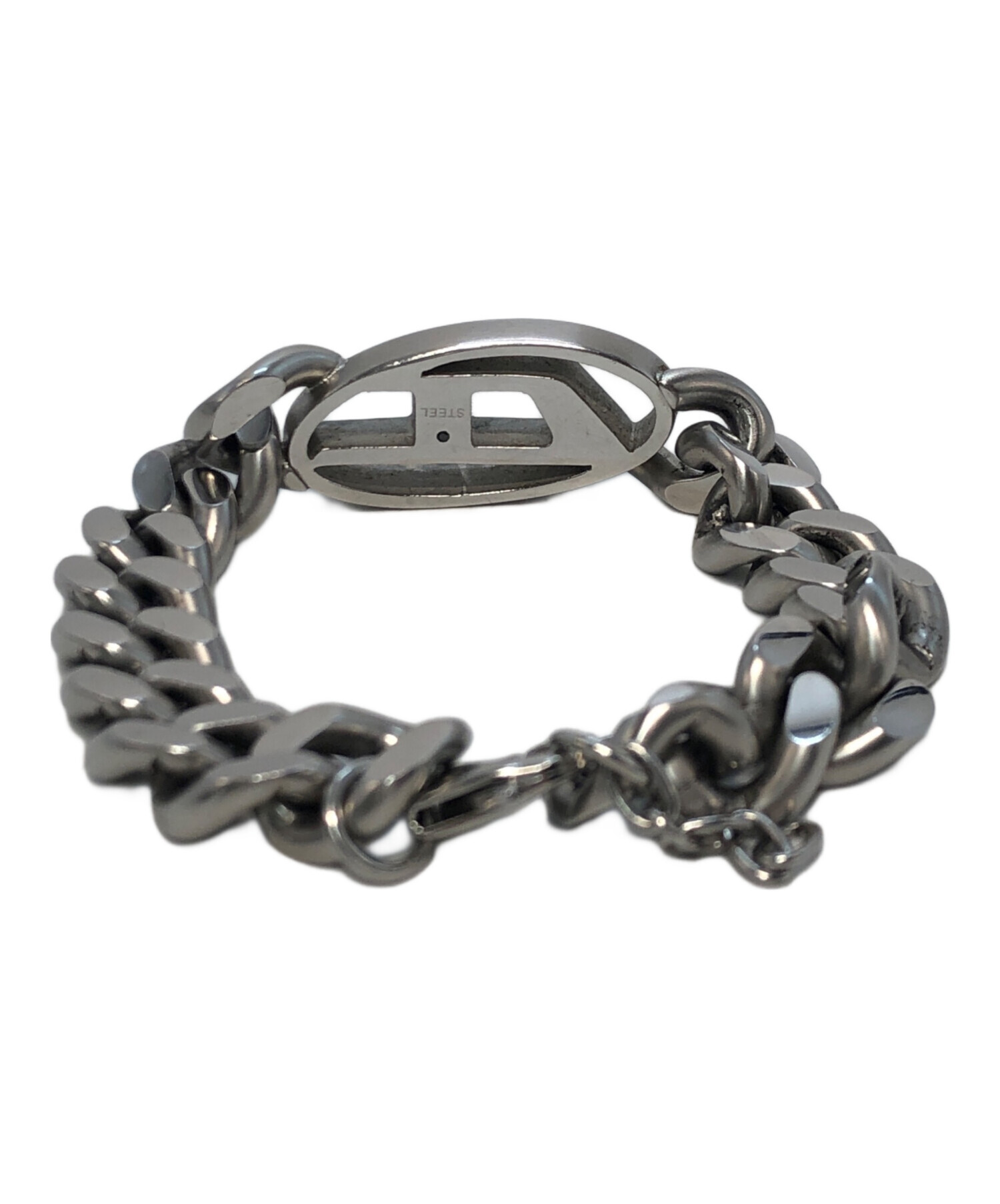 中古・古着通販】DIESEL (ディーゼル) Dロゴブレスレット シルバー