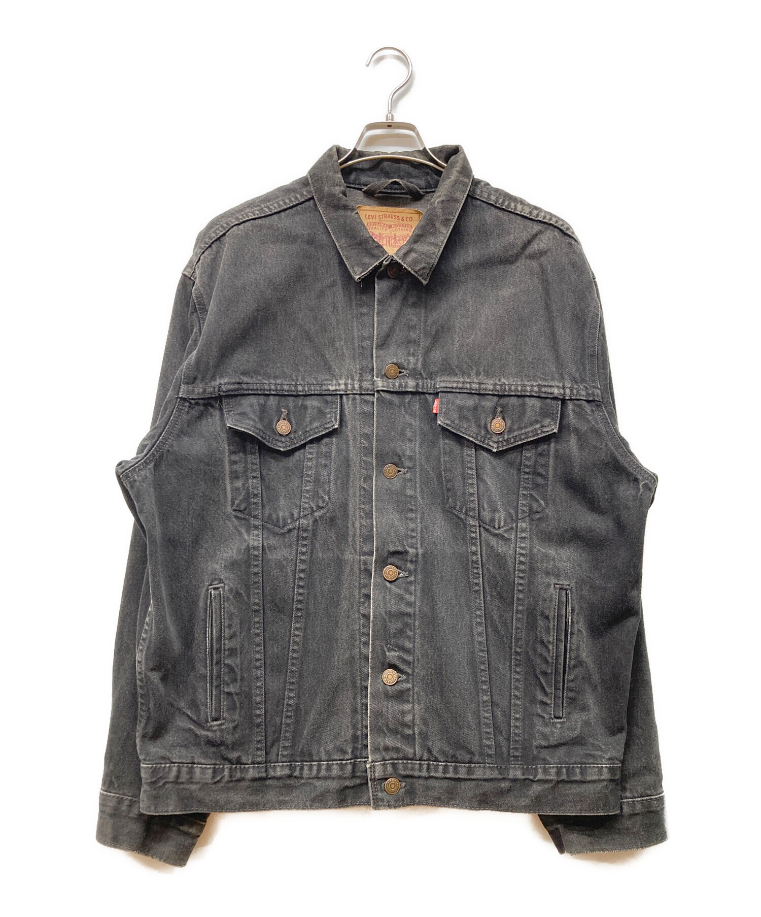 中古・古着通販】LEVI'S (リーバイス) ブラックデニムジャケット