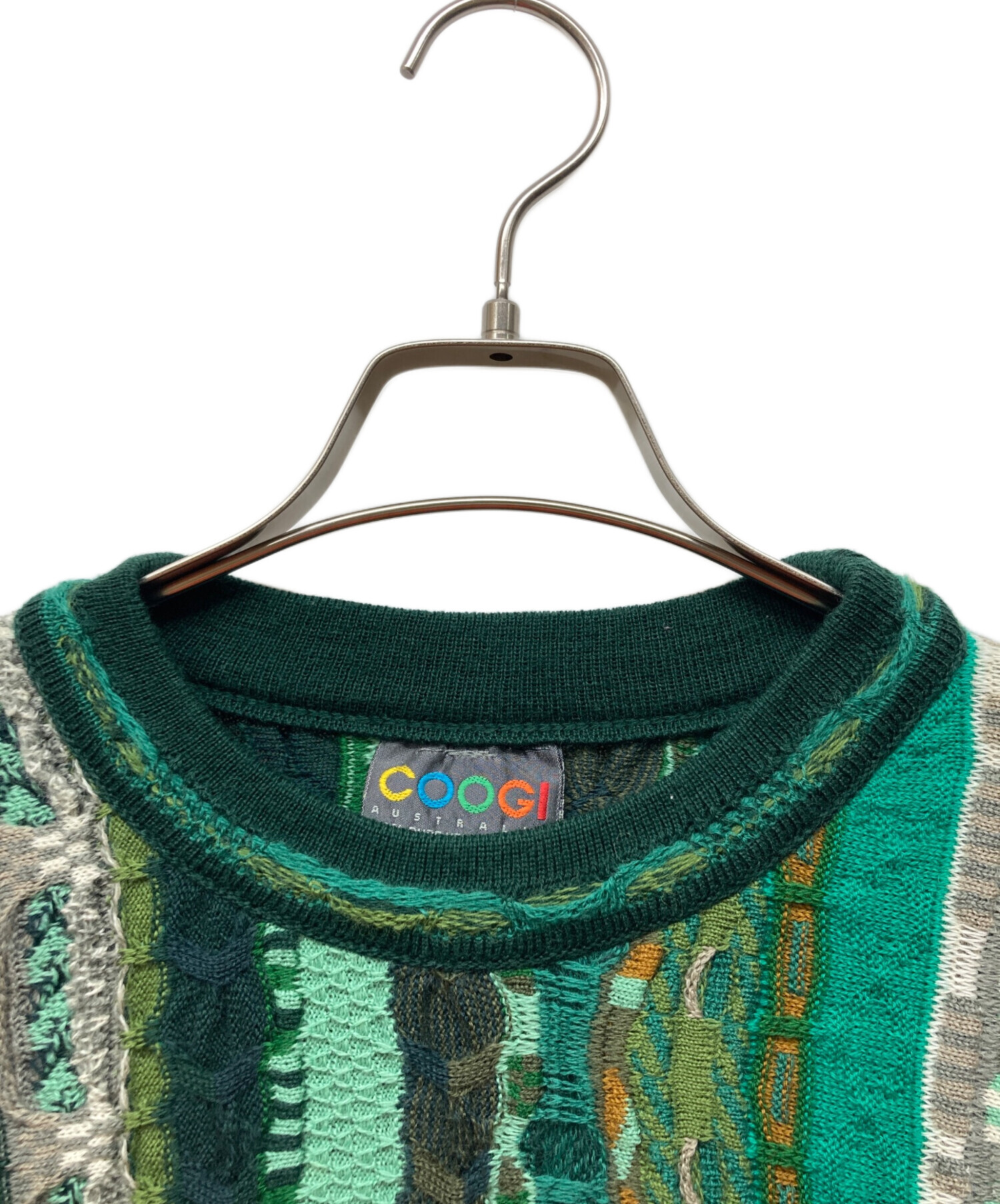 中古・古着通販】Coogi (クージー) 3Dニット グリーン サイズ:S