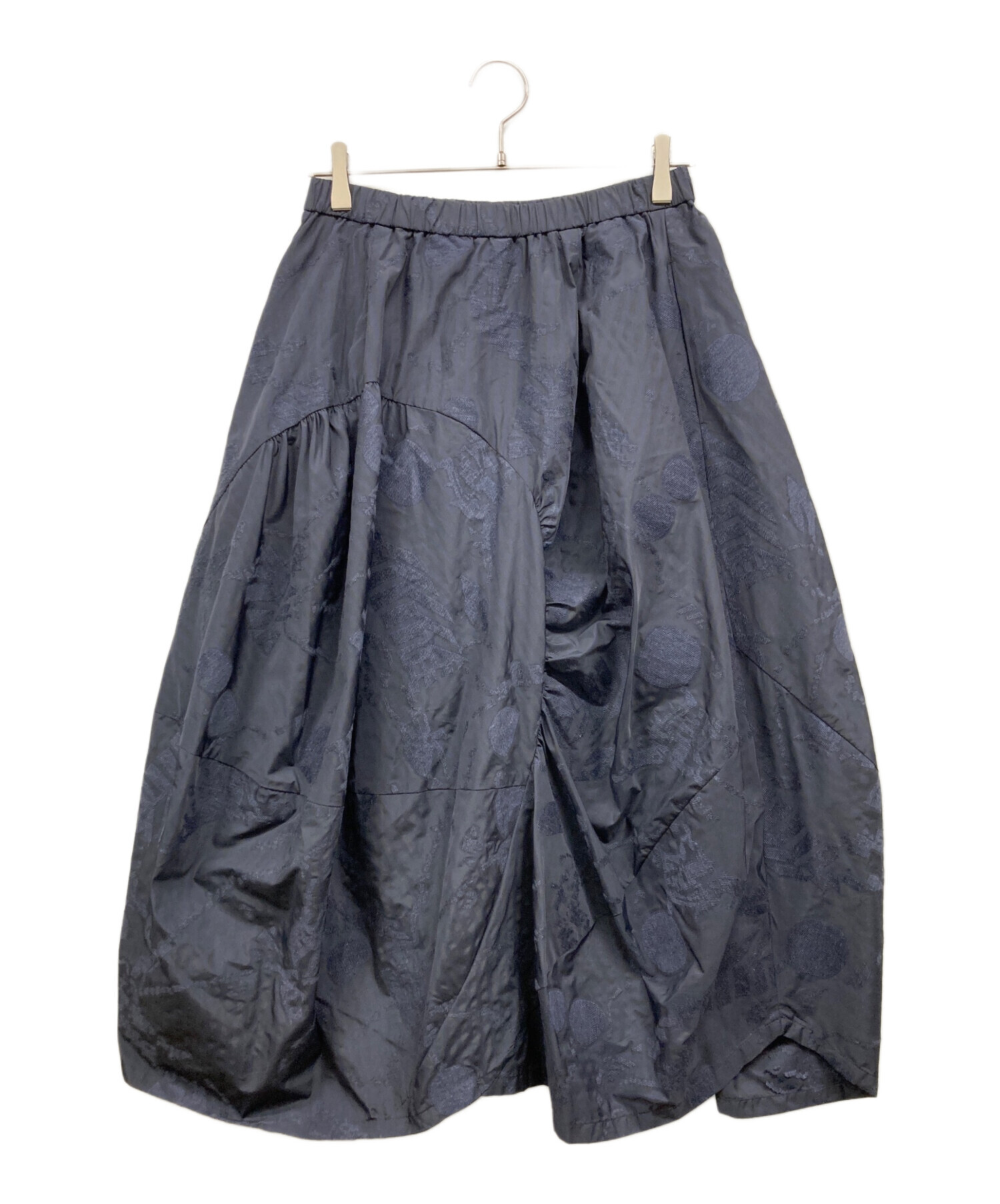 中古・古着通販】慈雨 (ジウ) 切り替えデザインスカート ネイビー