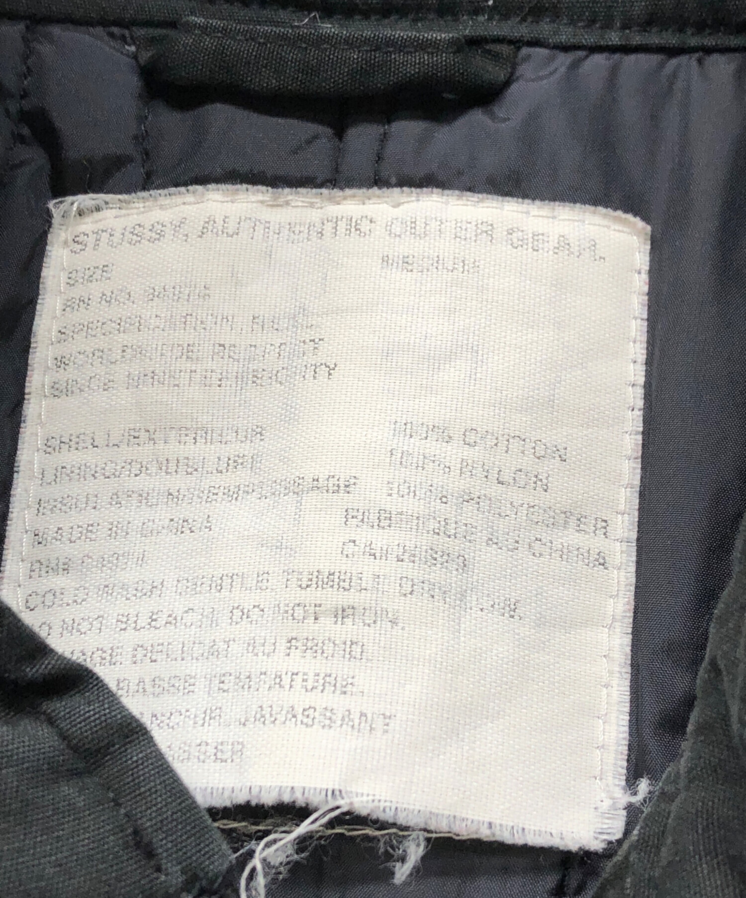 中古・古着通販】stussy (ステューシー) AUTHENTIC OUTER GEAR モッズ
