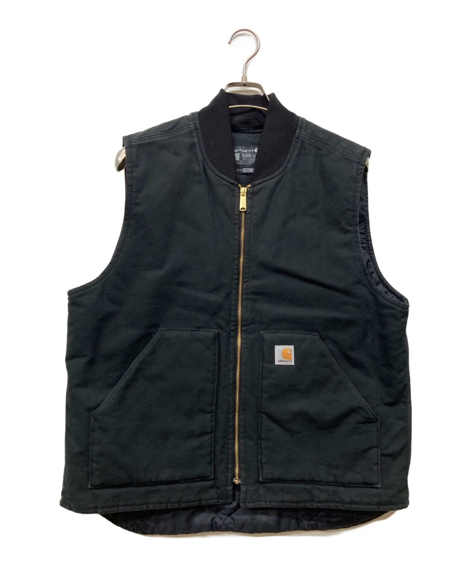 田*丸様 カーハート　carhartt ダックベスト　ベスト　黒　ブラック　古着 中古・古着通販】CarHartt (カーハート) ダックベスト ブラック サイズ