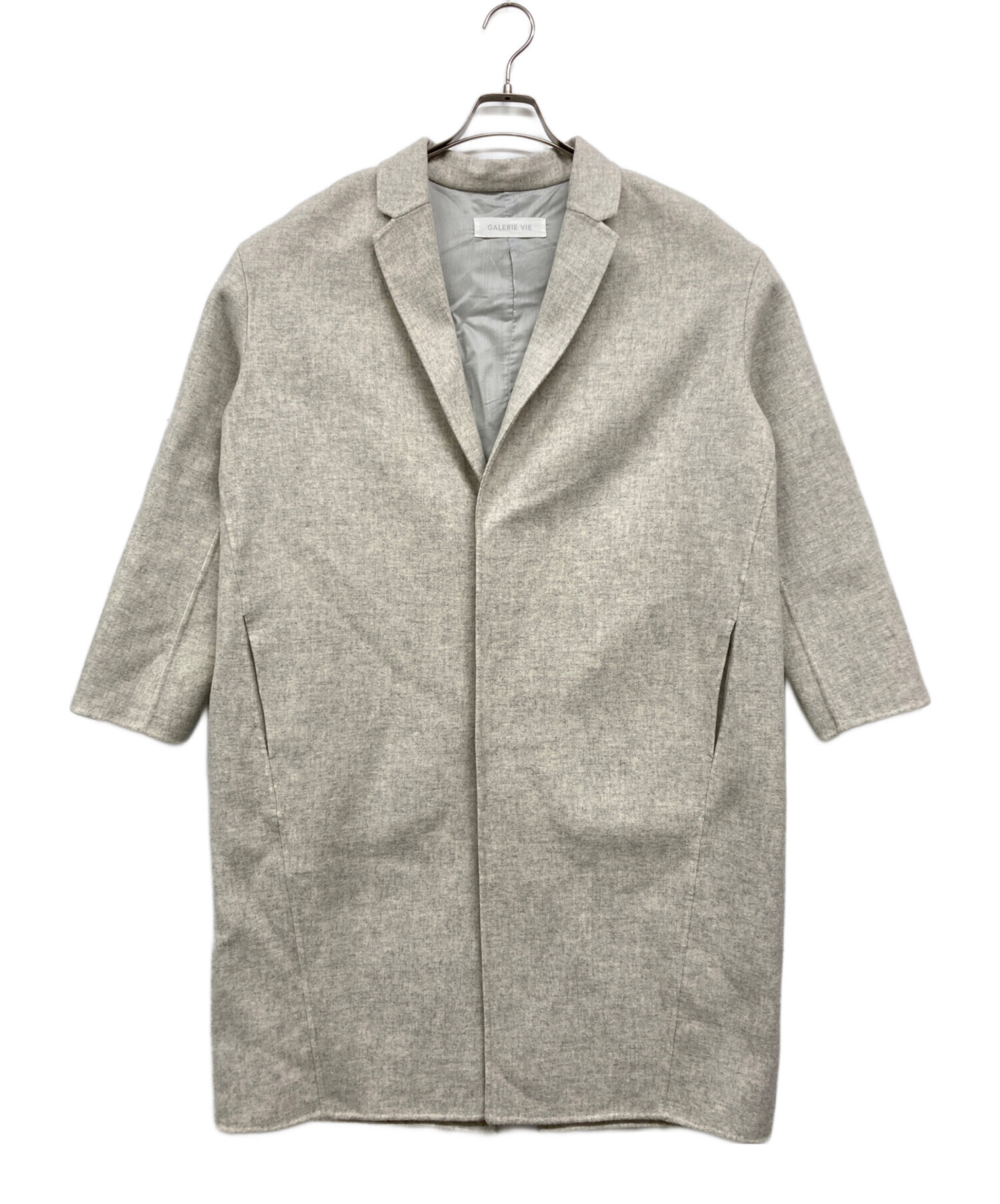 GALERIE VIE チェスターコート キャメル 36 中古・古着通販】GALERIE VIE (ギャルリーヴィー) チェスターコート