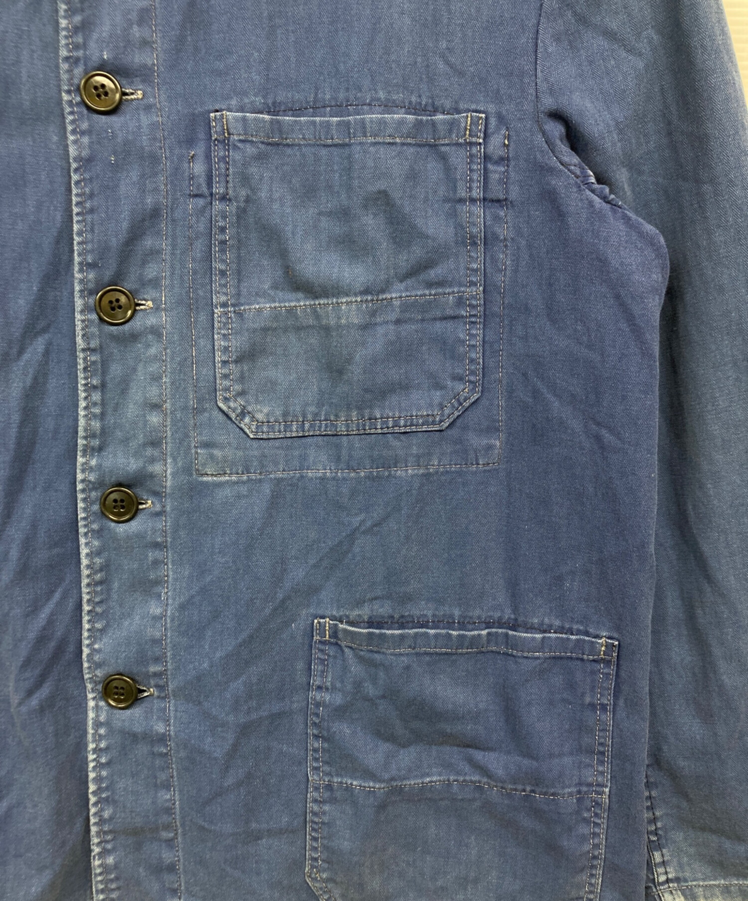 中古・古着通販】記載無し (記載無シ) ヘリンボーンユーロワーク