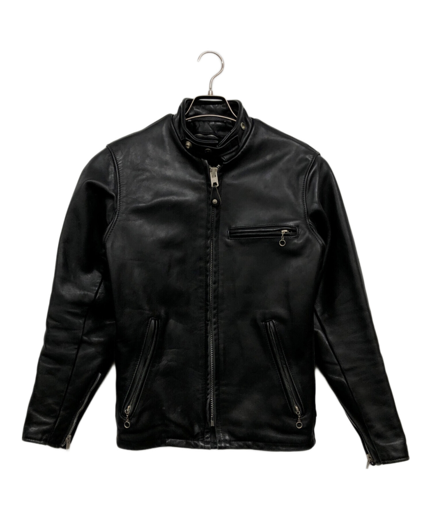 中古・古着通販】Schott (ショット) レザージャケット ブラック サイズ