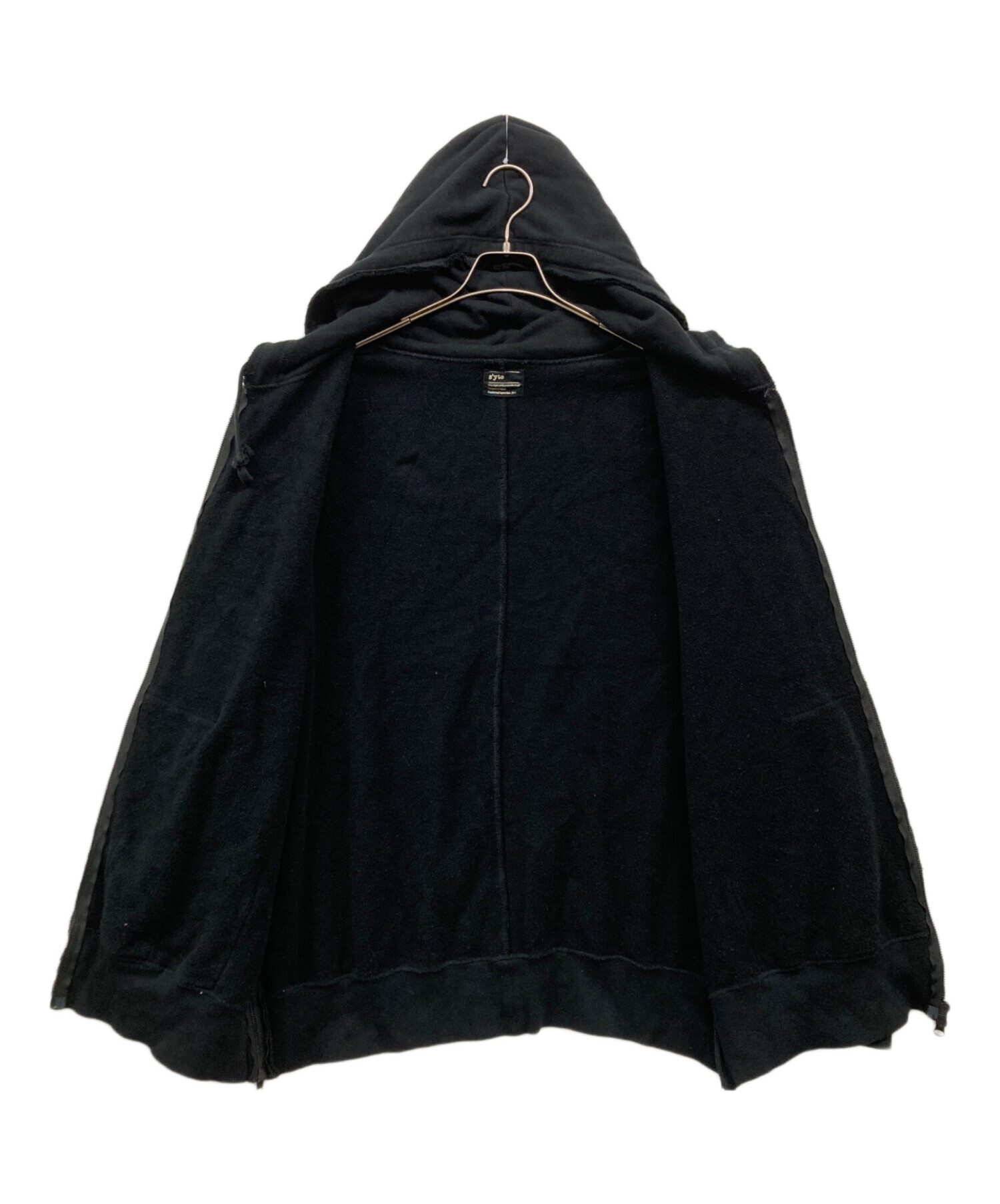 中古・古着通販】s'yte (サイト) French terry Big zip up hoodie