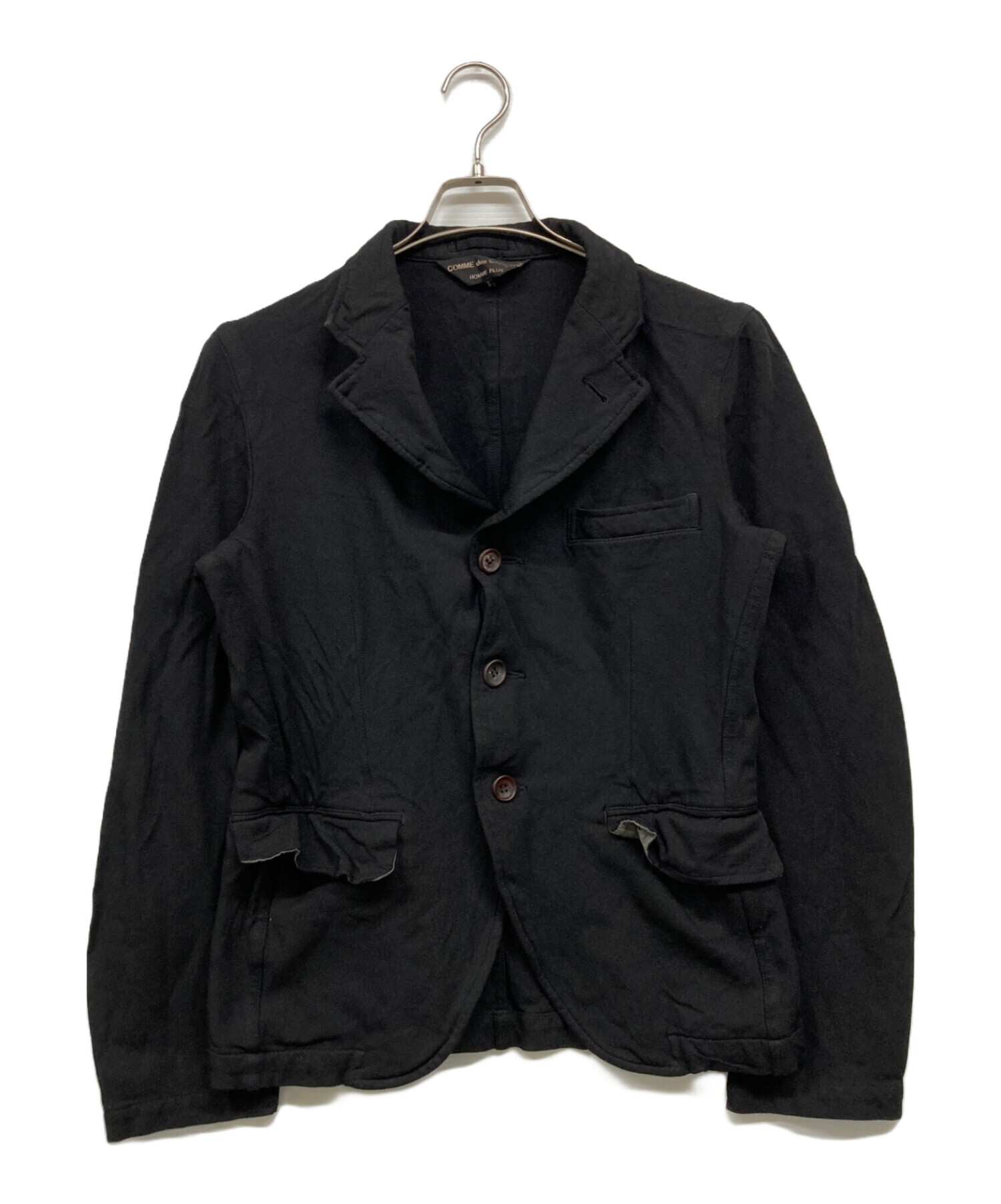 【コムデギャルソンオムプリュス】テーラードジャケット　黒　Sサイズ　AD2004 中古・古着通販】COMME des GARCONS HOMME PLUS (コムデギャルソンオム