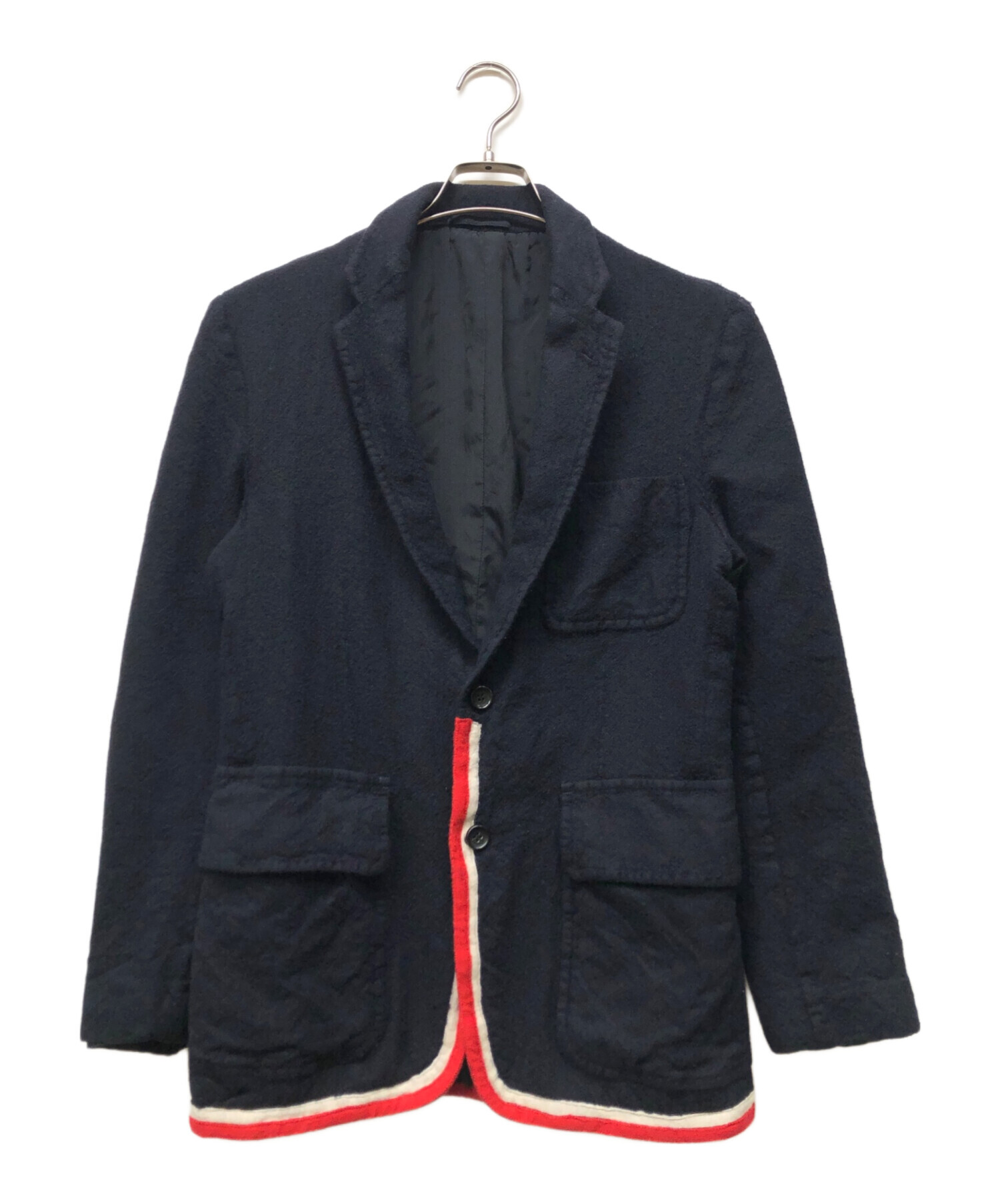 【美品】コムデギャルソン　テーラードジャケット 二つボタン　ネイビー　ブラック 中古・古着通販】COMME des GARCONS HOMME (コムデギャルソン オム