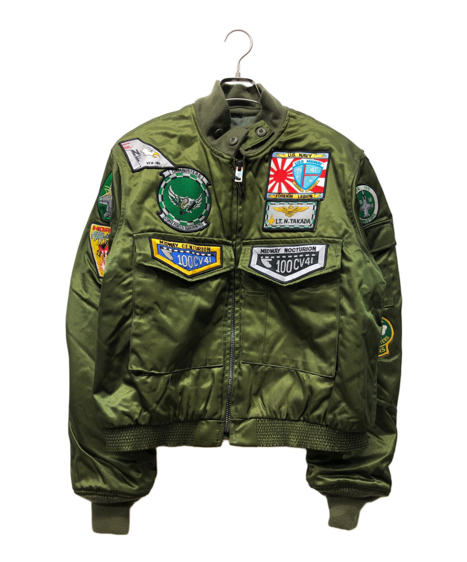 SPIEWAK MA-1 USA製 フライトジャケット セージグリーン L 中古・古着通販】SPIEWAK (スピワック) フライトジャケット グリーン