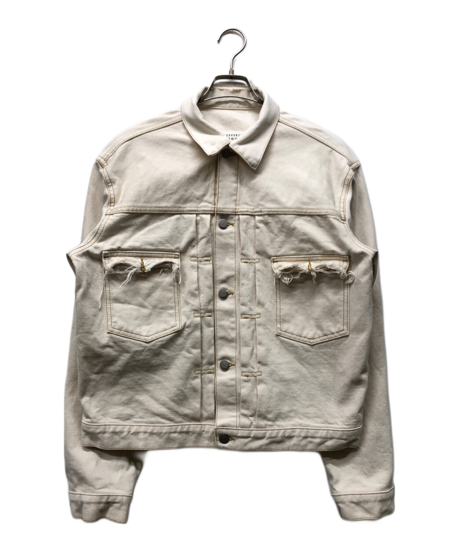 メゾンマルジェラ　デストロイデニムジャケット　ゴールデンサイズ 中古・古着通販】Maison Margiela (メゾンマルジェラ) デストロイ