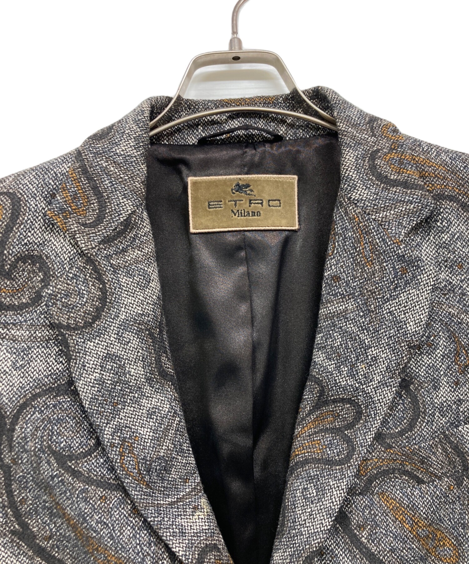 中古・古着通販】ETRO (エトロ) テーラードジャケット グレー サイズ
