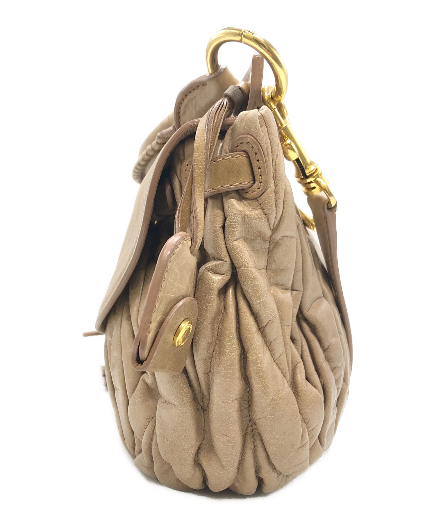 中古・古着通販】MIU MIU (ミュウミュウ) マテラッセレザー2WAYバッグ